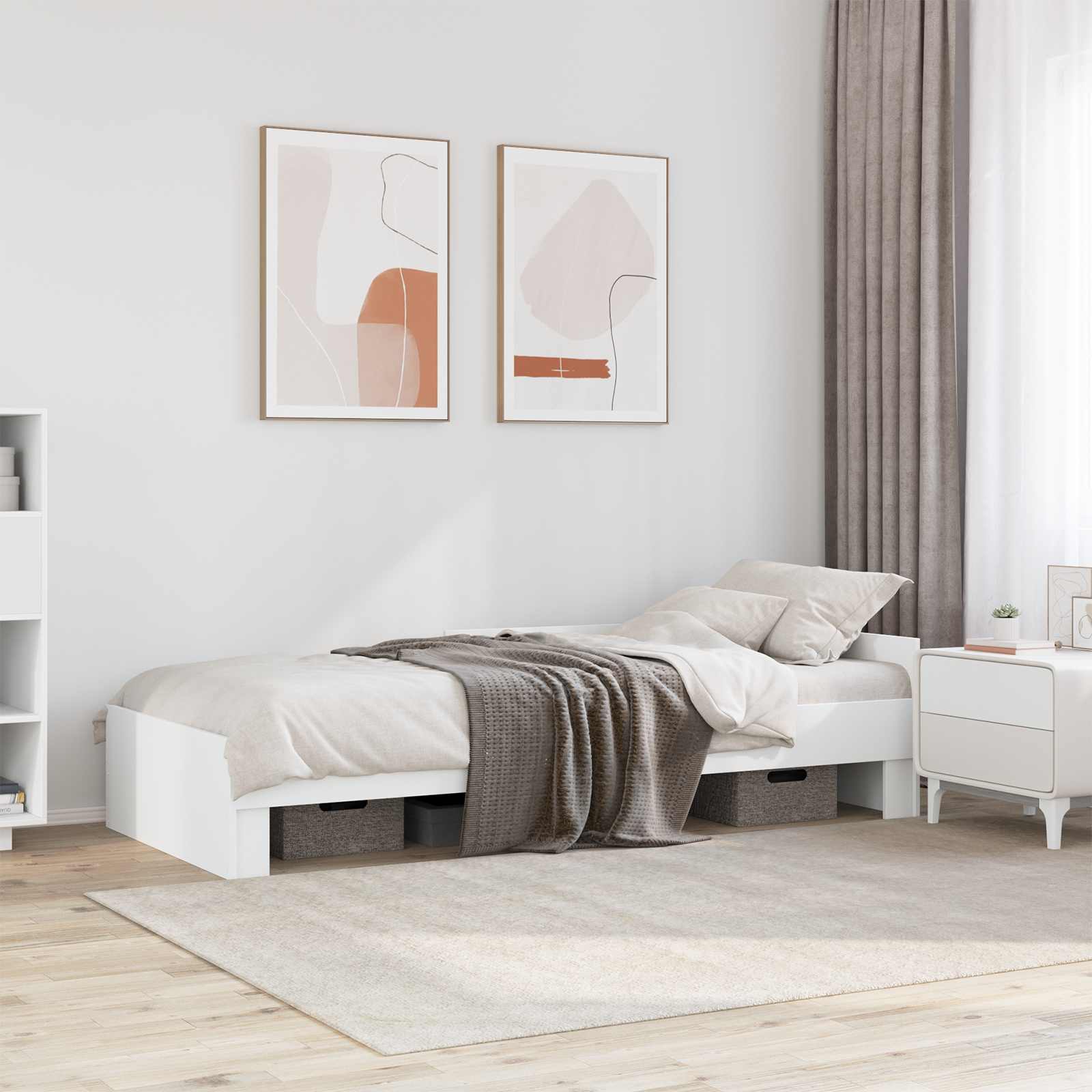 Cadre de lit avec tête de lit Blanc 80 x 200 cm - XIOS