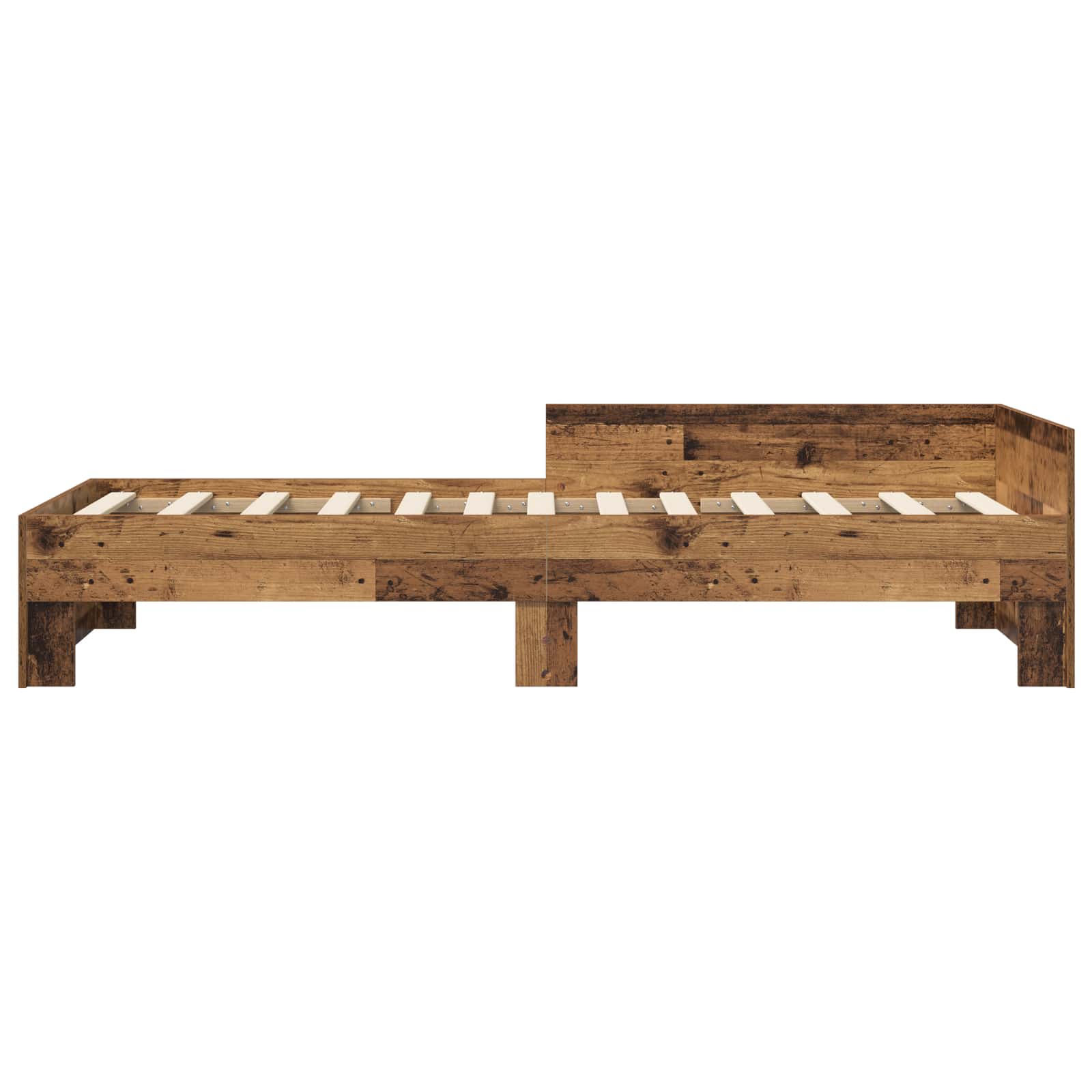 Cadre de lit avec tête de lit Bois ancien 80 x 200 cm - XIOS