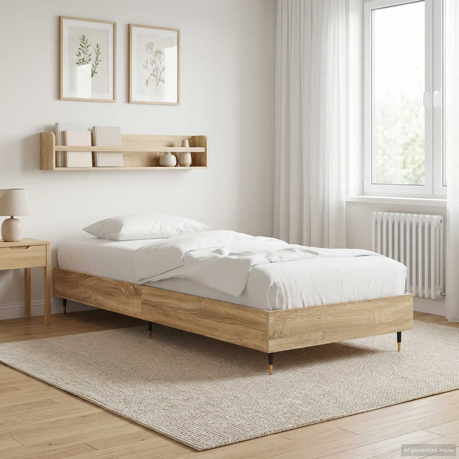 Cadre de lit Chêne Sonoma 80 x 200 cm Bois d'ingénierie - XIOS