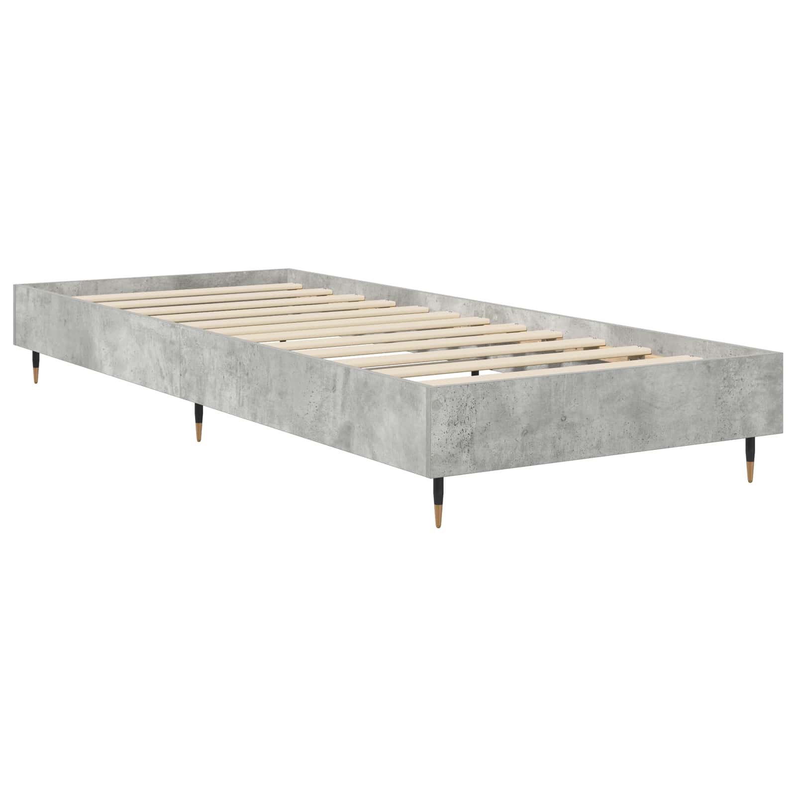 Cadre de lit Gris béton 80 x 200 cm Bois d'ingénierie - XIOS