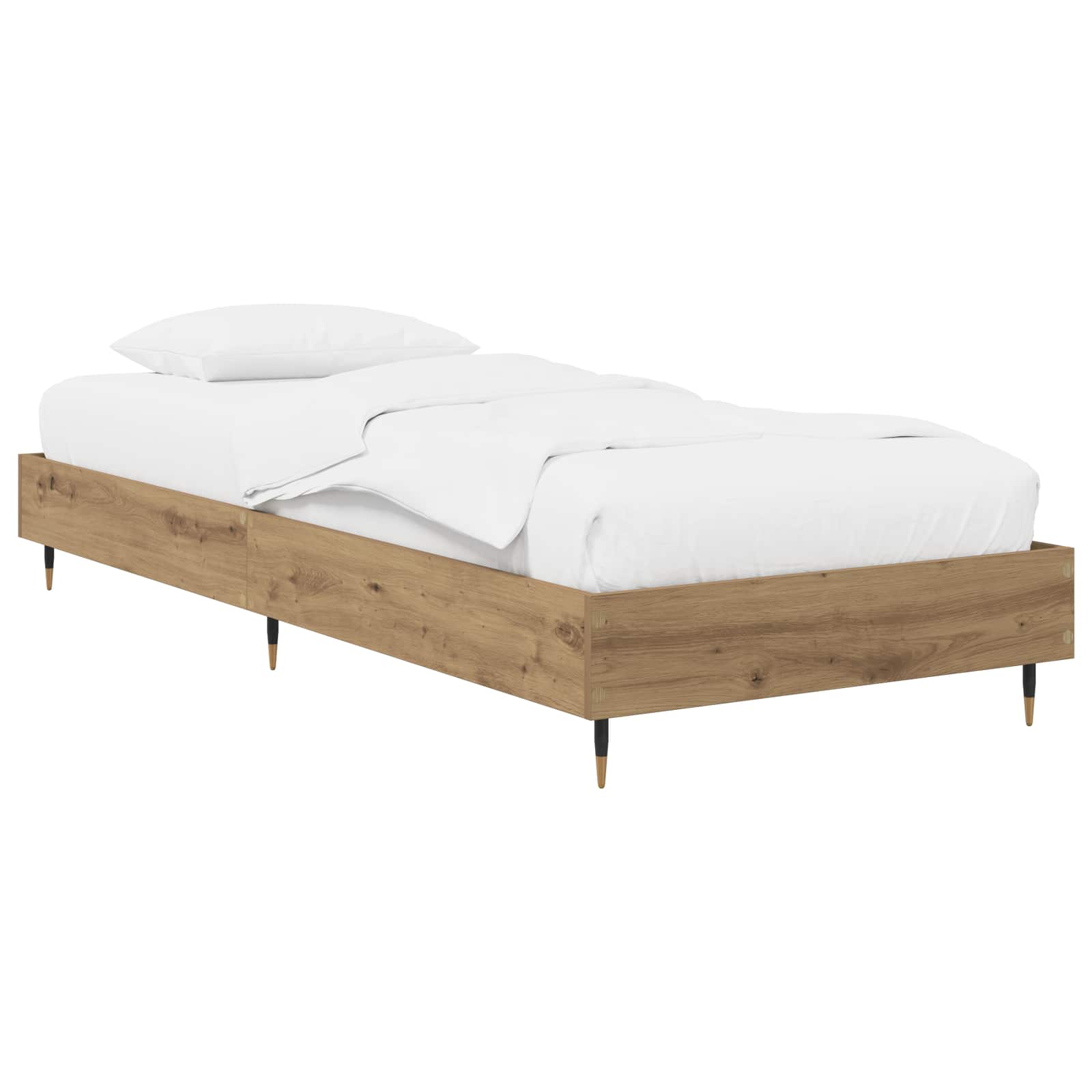 Cadre de lit Chêne artisanal 80 x 200 cm Bois d'ingénierie - XIOS