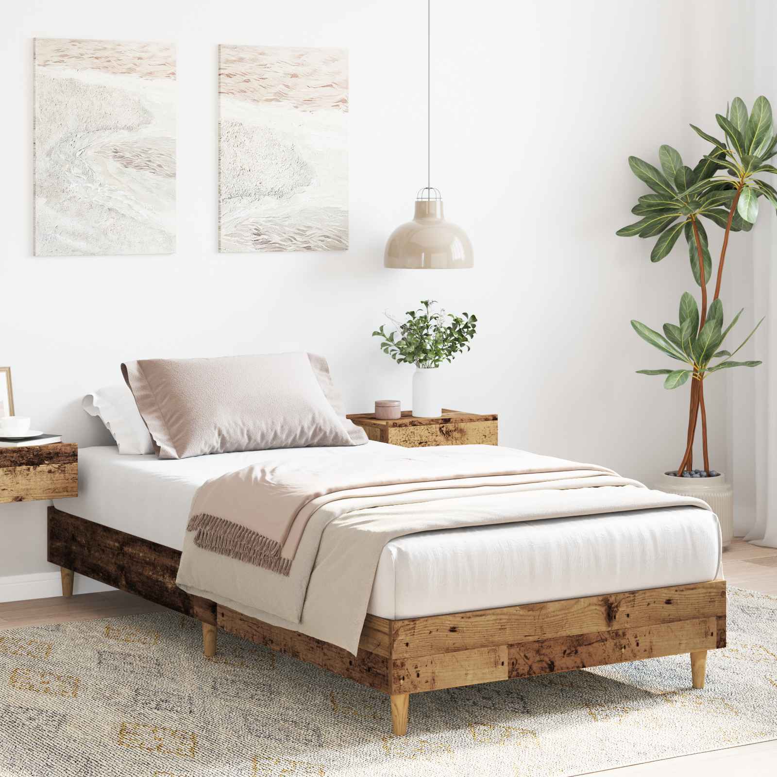 Cadre de lit Bois ancien 80 x 200 cm Bois d'ingénierie - XIOS