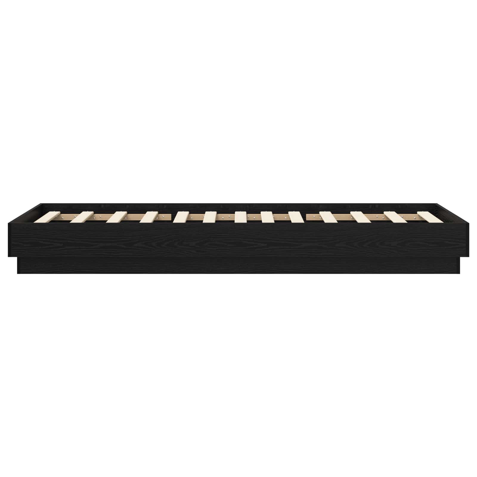 Cadre de lit au sol Chêne noir 80 x 200 cm Bois d'ingénierie - XIOS