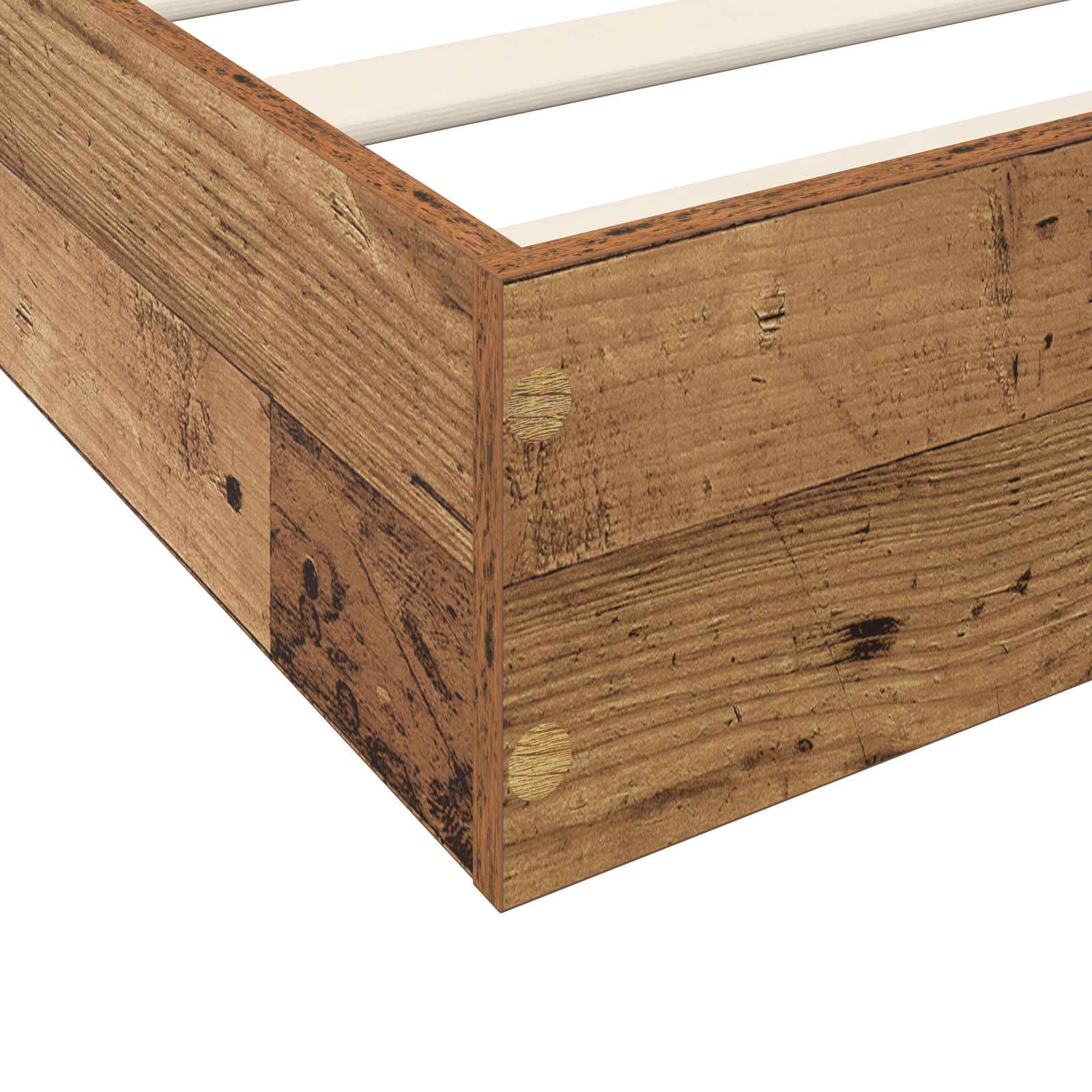 Cadre de lit au sol Bois ancien 80 x 200 cm Bois d'ingénierie - XIOS