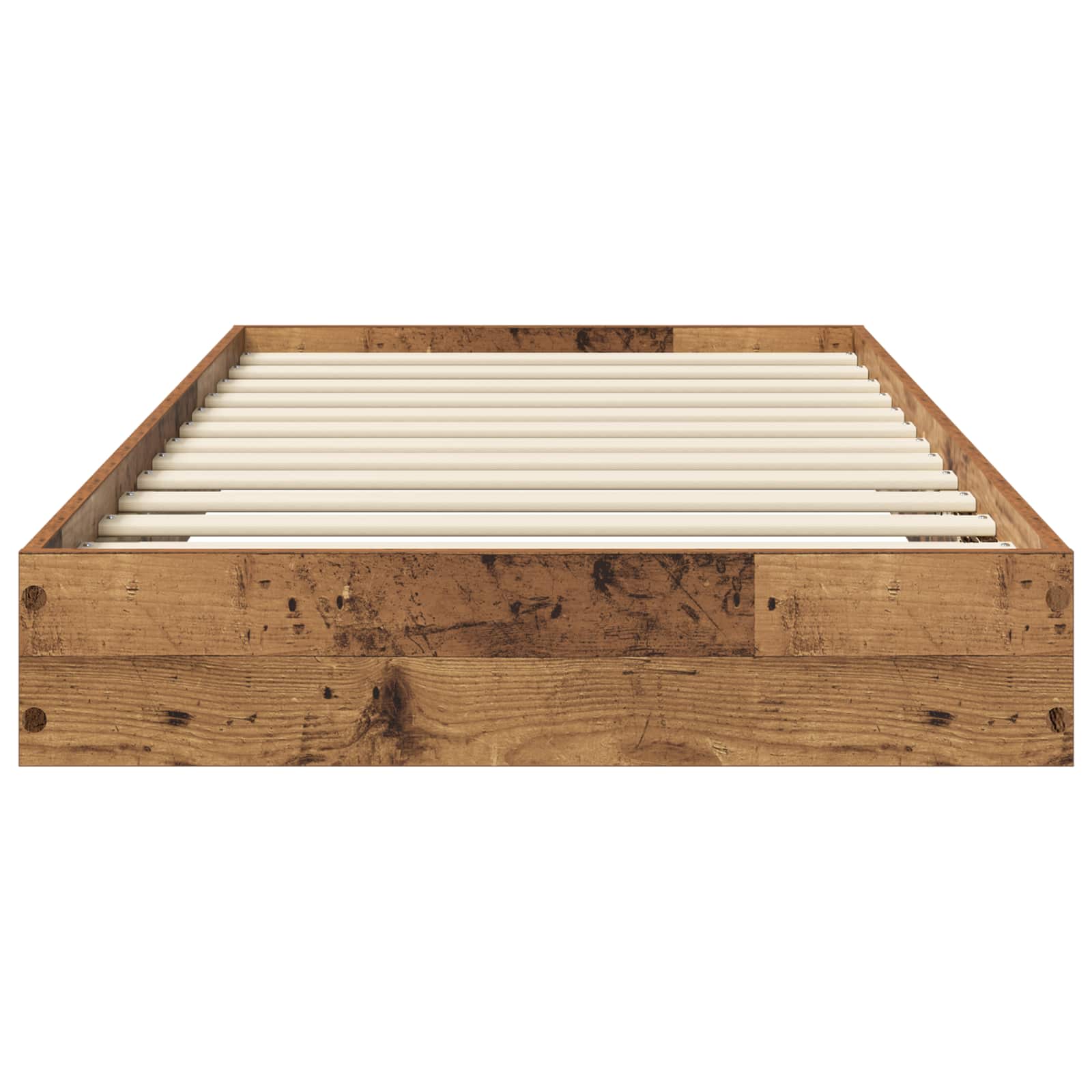 Cadre de lit au sol Bois ancien 80 x 200 cm Bois d'ingénierie - XIOS