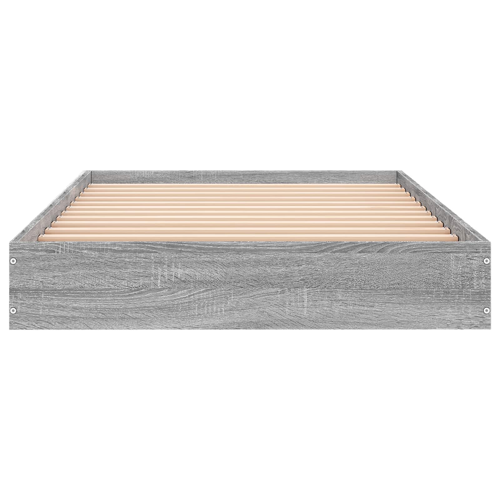 Cadre de lit au sol Sonoma gris 80 x 200 cm Bois d'ingénierie - XIOS