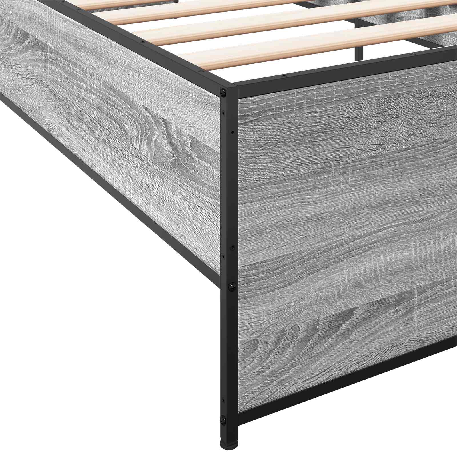 Cadre de lit Sonoma gris 80 x 200 cm Bois d'ingénierie - XIOS