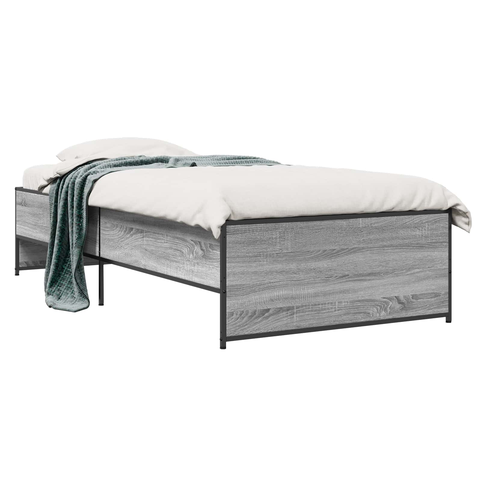 Cadre de lit Sonoma gris 80 x 200 cm Bois d'ingénierie - XIOS
