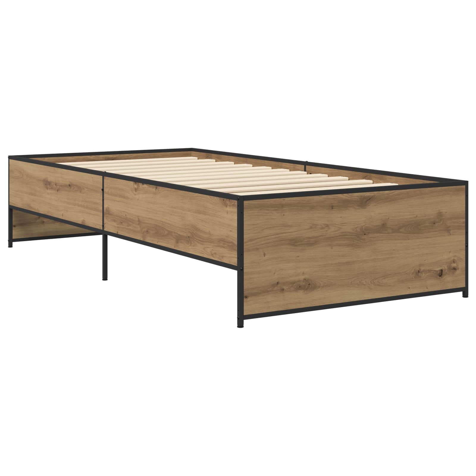 Cadre de lit Chêne artisanal 80 x 200 cm Bois d'ingénierie - XIOS