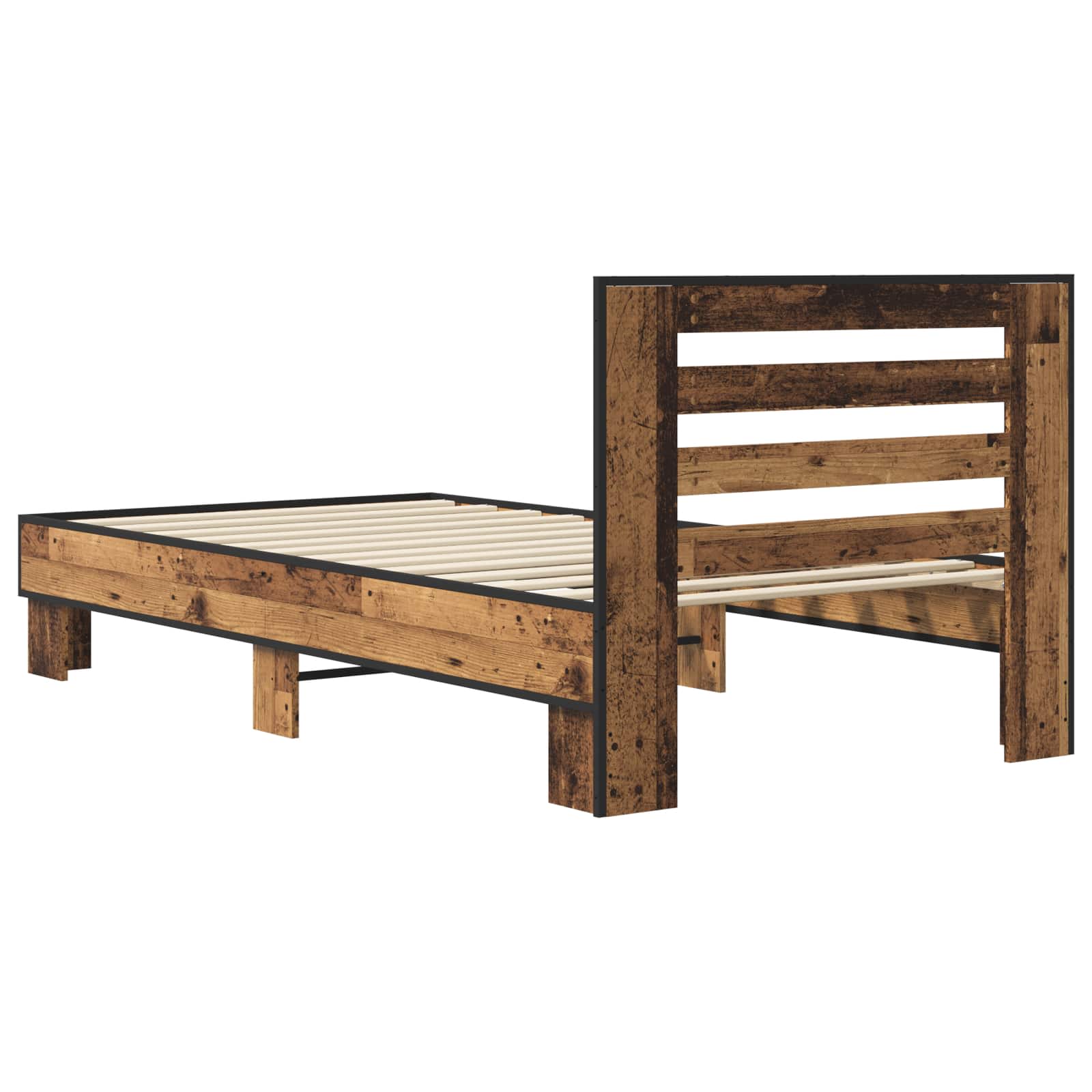 Cadre de lit avec tête de lit Bois ancien 80 x 200 cm - XIOS