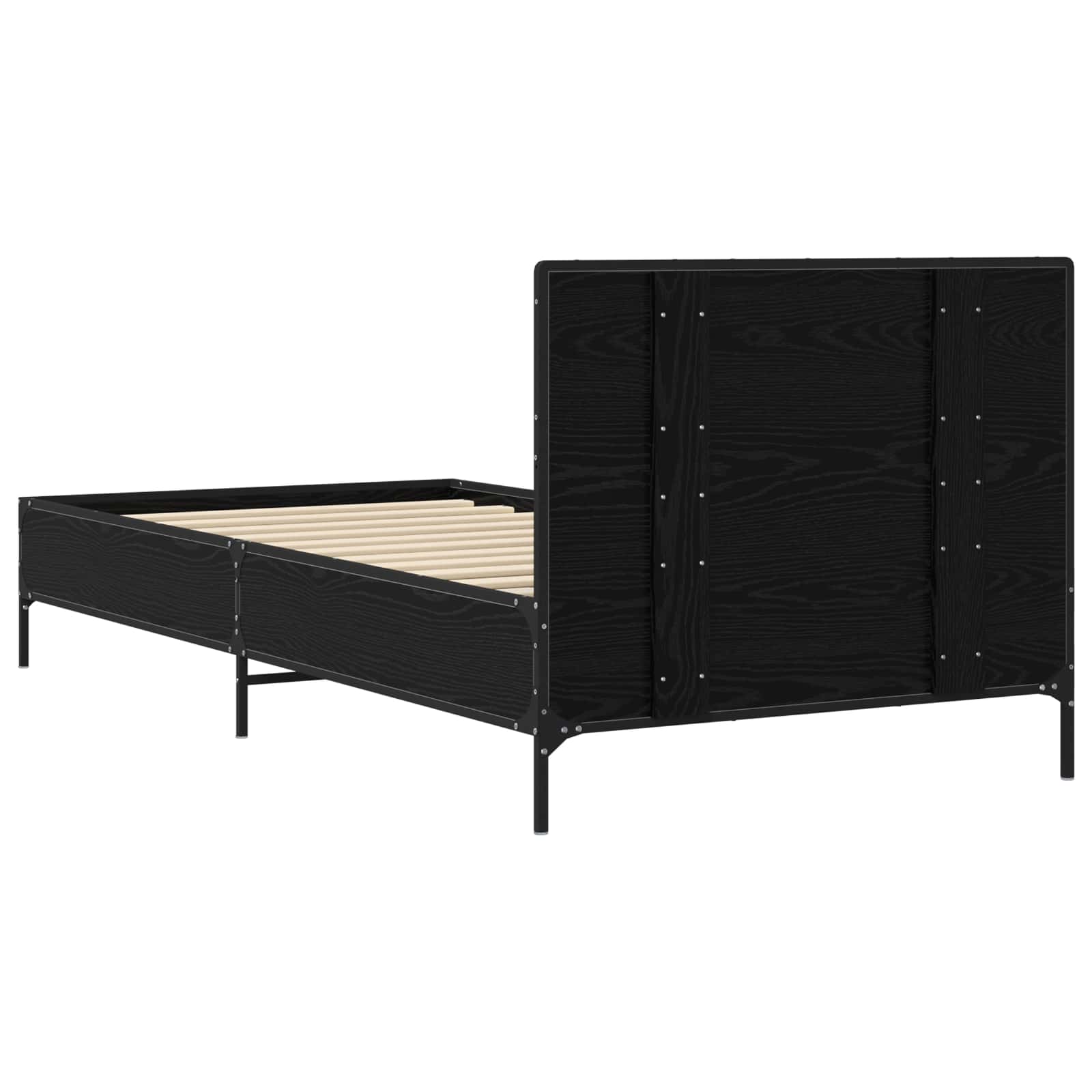 Cadre de lit avec tête de lit Chêne noir 80 x 200 cm - XIOS