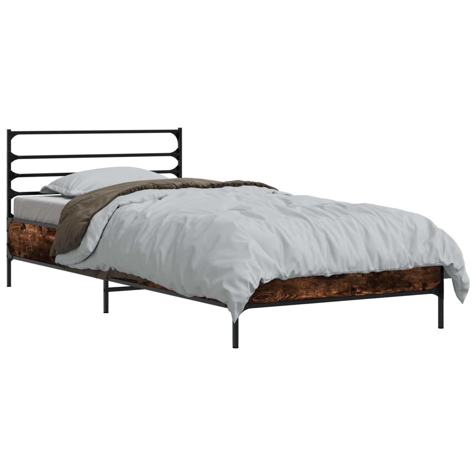 Cadre de lit Chêne fumé 80 x 200 cm Bois d'ingénierie - XIOS