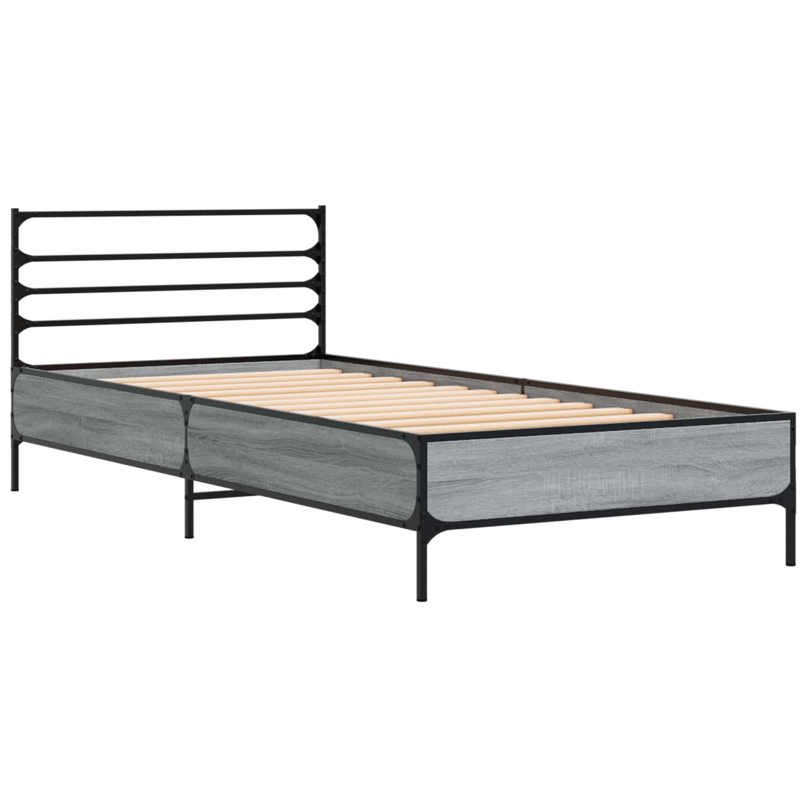 Cadre de lit Sonoma gris 80 x 200 cm Bois d'ingénierie - XIOS