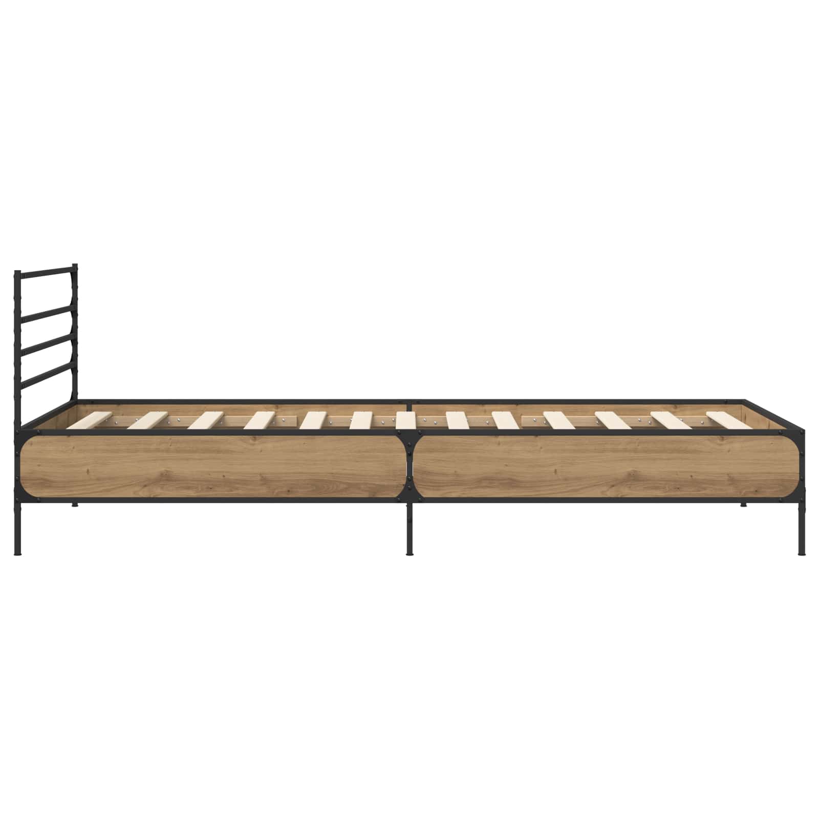 Cadre de lit Chêne artisanal 80 x 200 cm Bois d'ingénierie - XIOS
