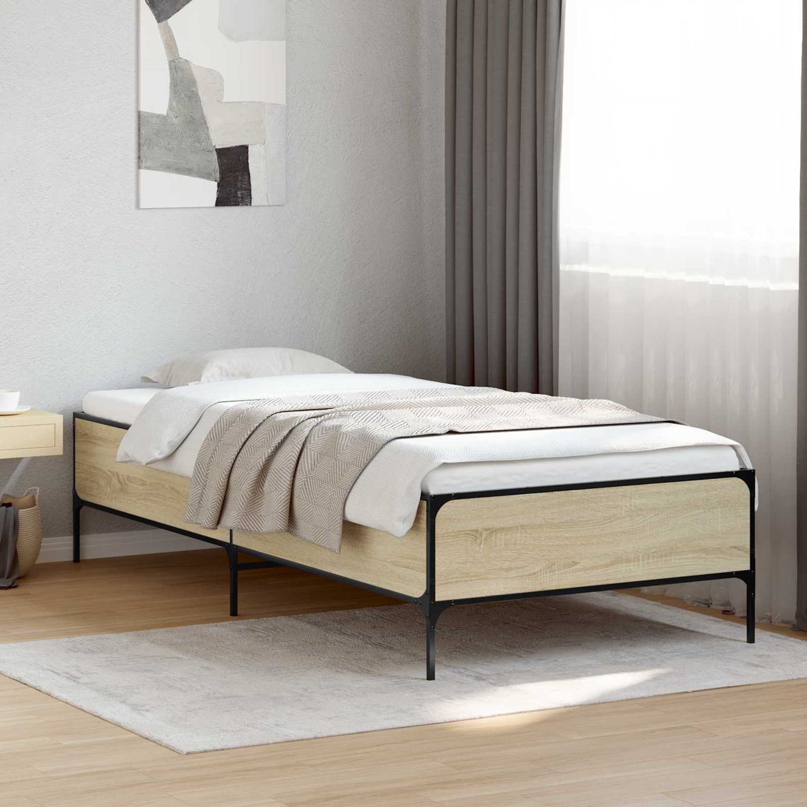 Cadre de lit Chêne Sonoma 80 x 200 cm Bois d'ingénierie - XIOS