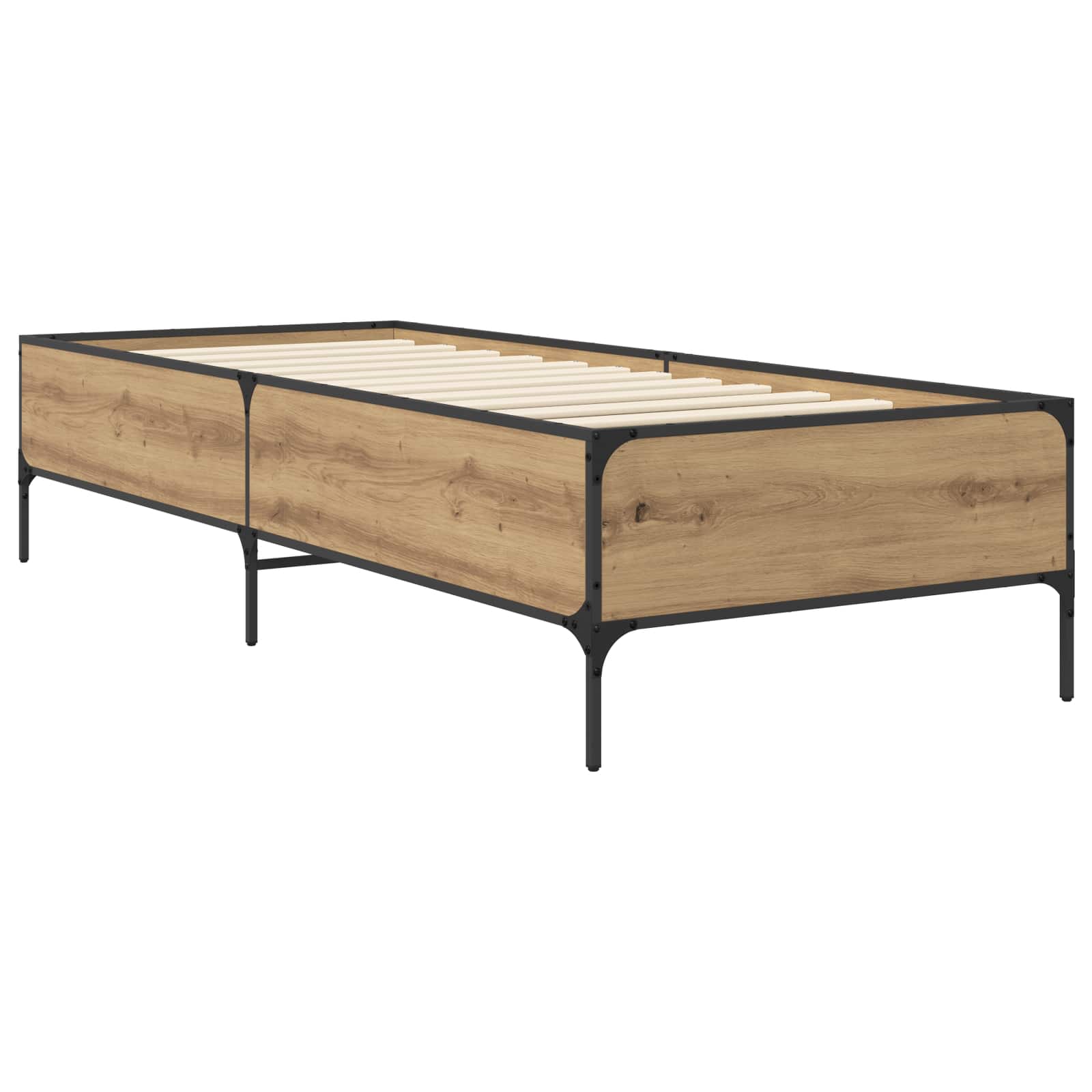 Cadre de lit Chêne artisanal 80 x 200 cm Bois d'ingénierie - XIOS