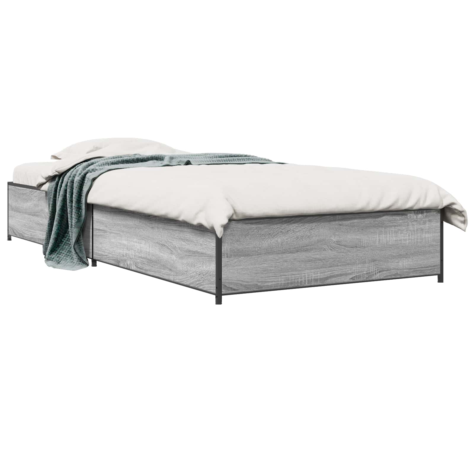 Cadre de lit Sonoma gris 80 x 200 cm Bois d'ingénierie - XIOS