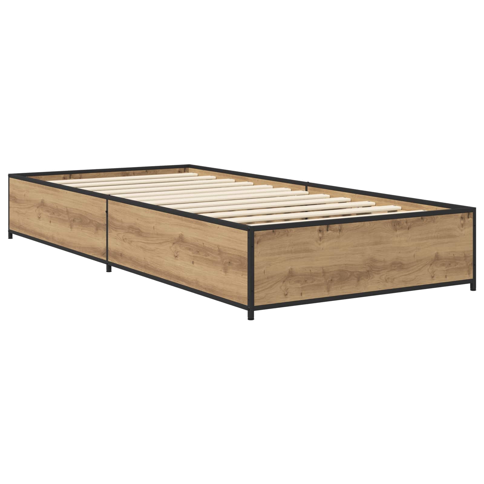 Cadre de lit Chêne artisanal 80 x 200 cm Bois d'ingénierie - XIOS