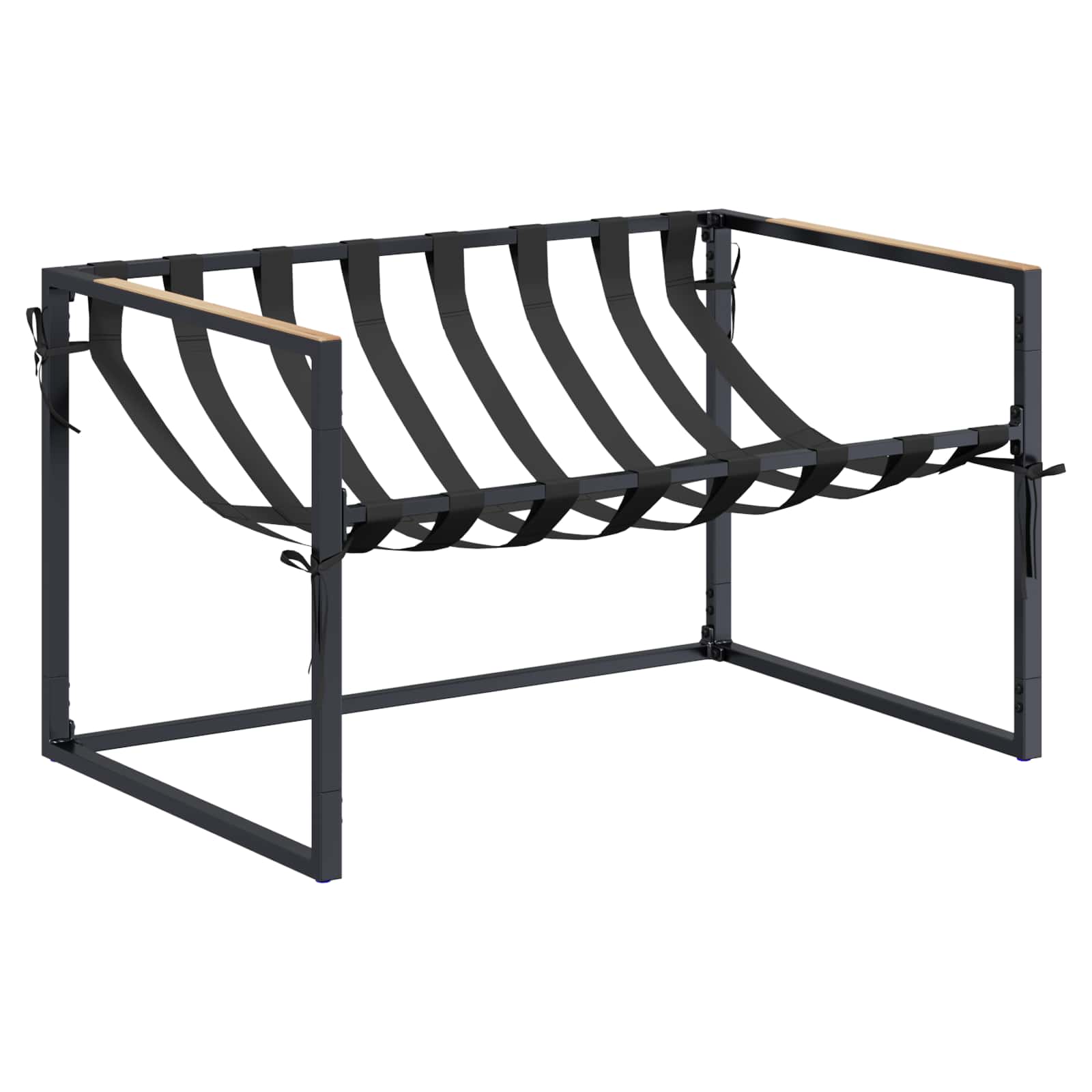 Ensemble de canapé de jardin Noir et anthracite Acier - XIOS