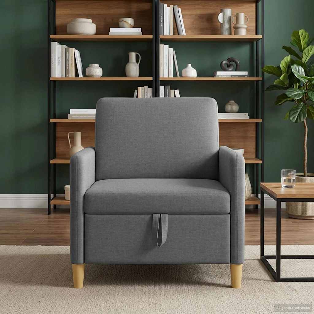 Sofa avec rangement Gris foncé 72 x 78 x 87 cm Polyester - XIOS