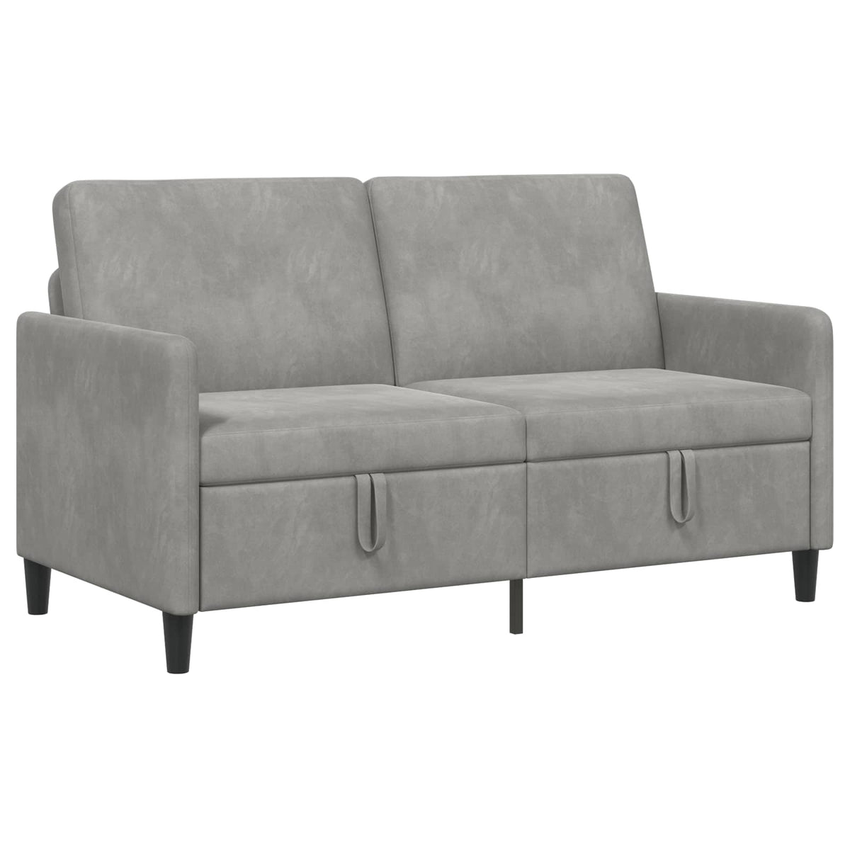 Sofa avec rangement Gris clair 152 x 78 x 87 cm Polyester - XIOS