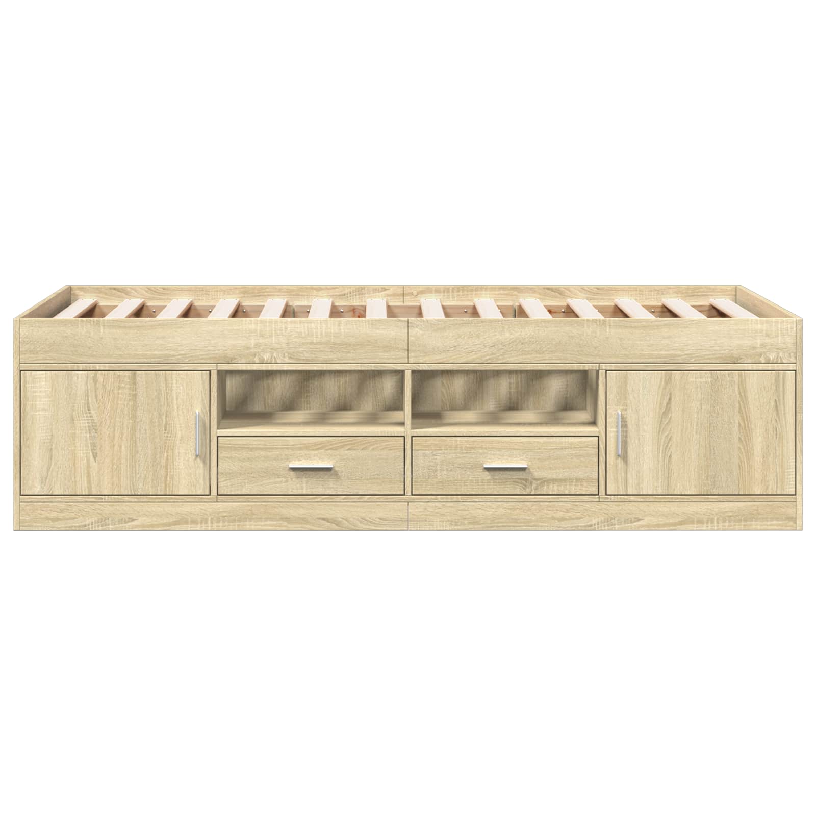 Cadre de lit avec rangement avec porte Chêne Sonoma 80 x 200 cm