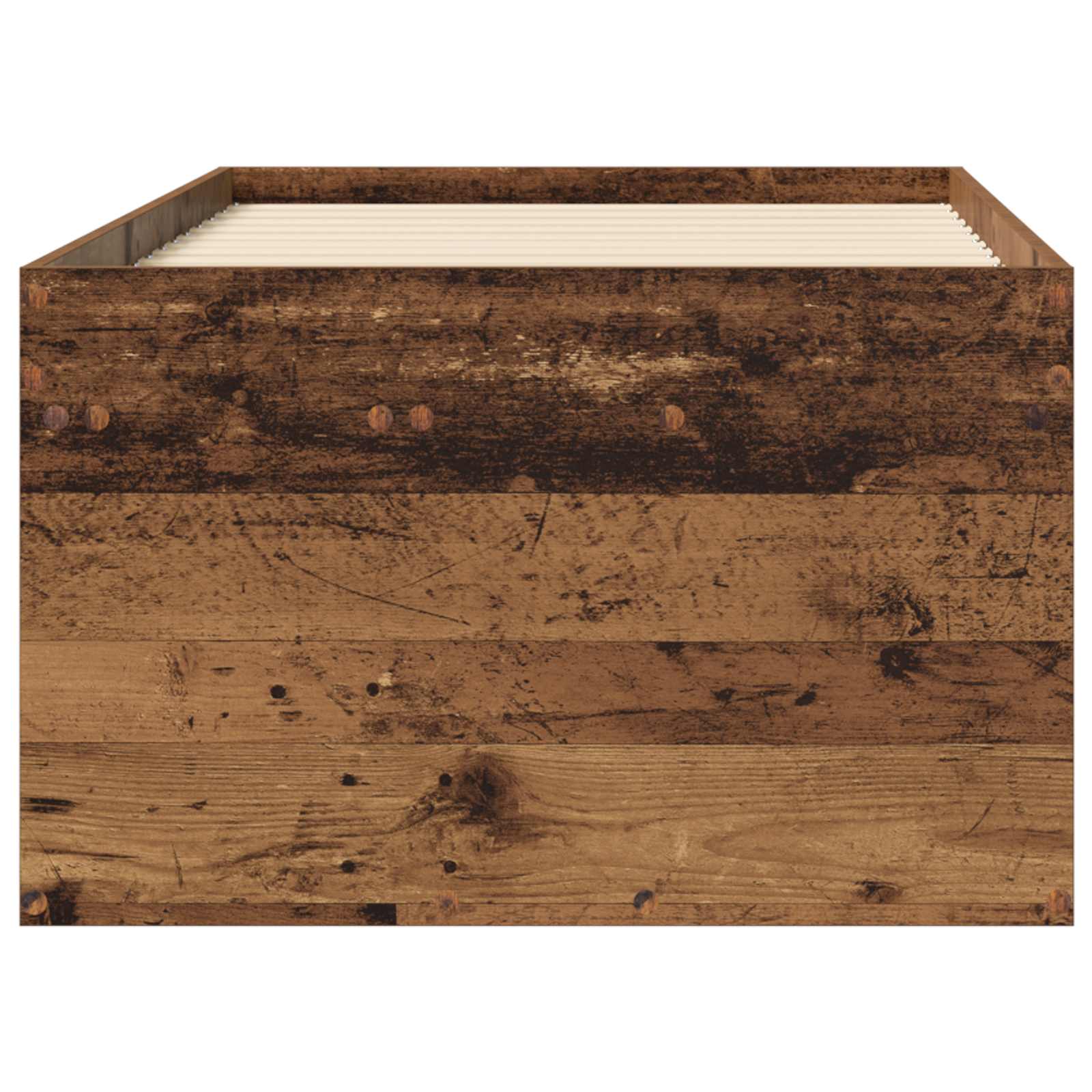 Cadre de lit avec rangement avec tiroir Bois ancien 80 x 200 cm