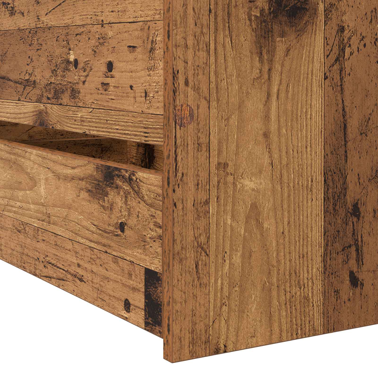 Cadre de lit avec rangement Bois ancien 80 x 200 cm