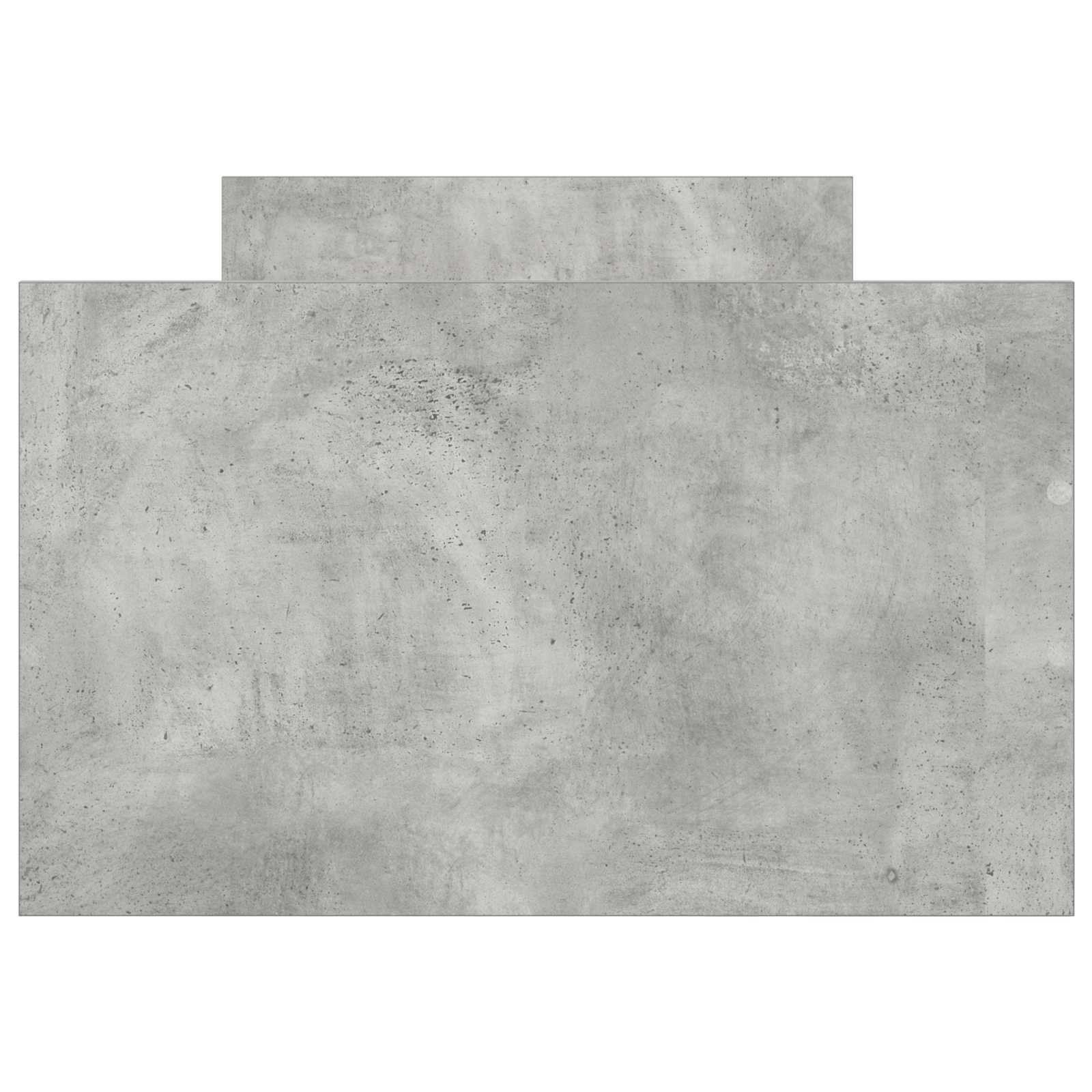 Cadre de lit avec rangement Gris béton 80 x 200 cm