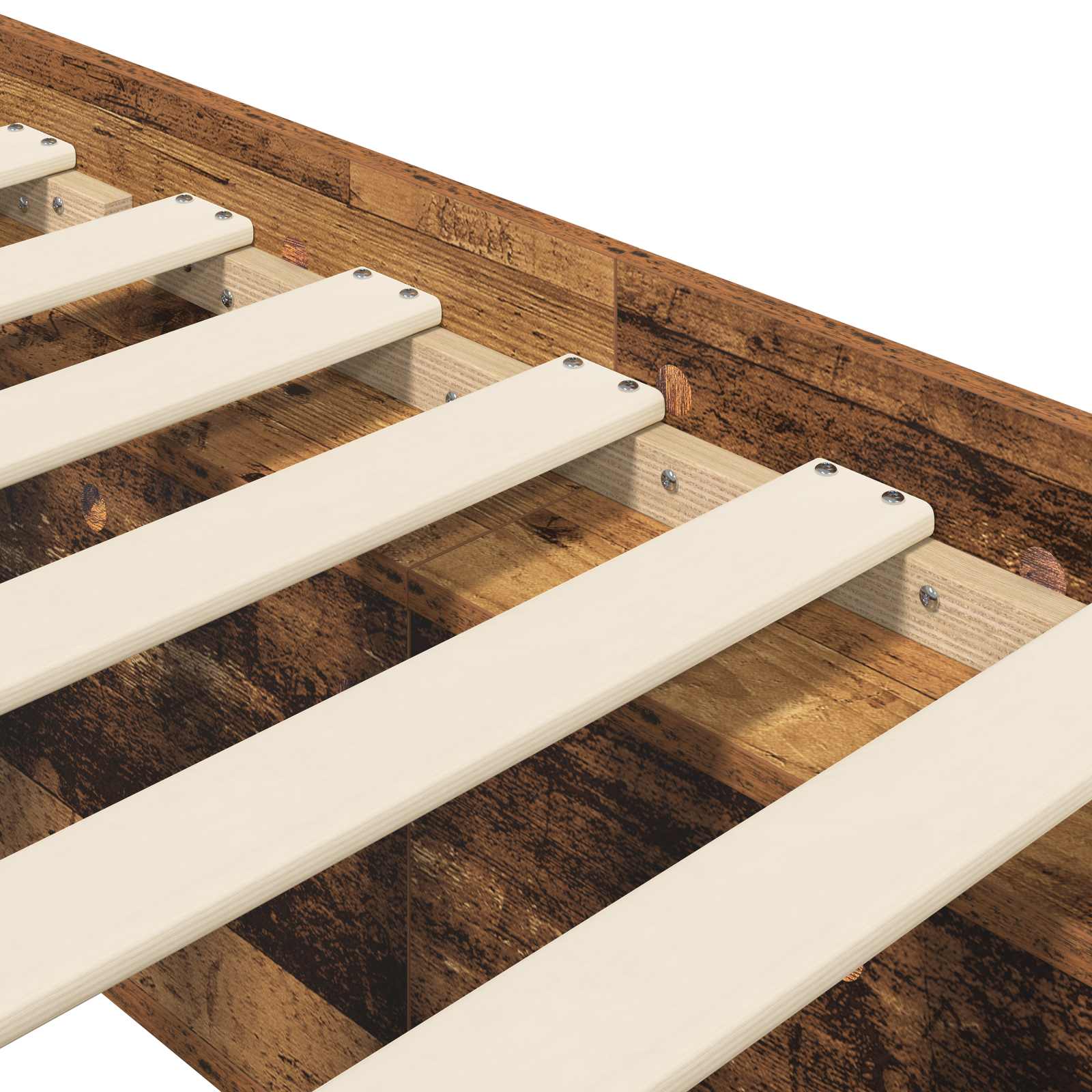 Cadre de lit avec rangement Bois ancien 80 x 200 cm