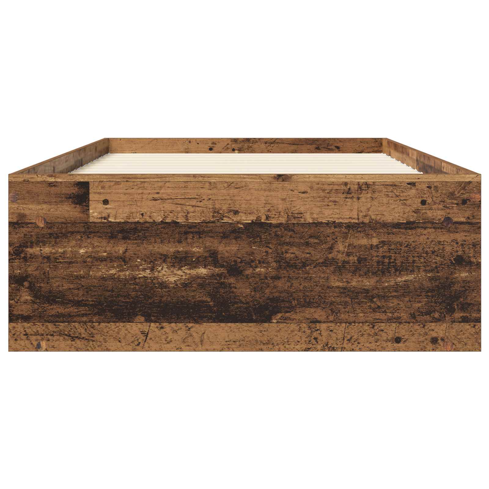Cadre de lit avec rangement Bois ancien 80 x 200 cm