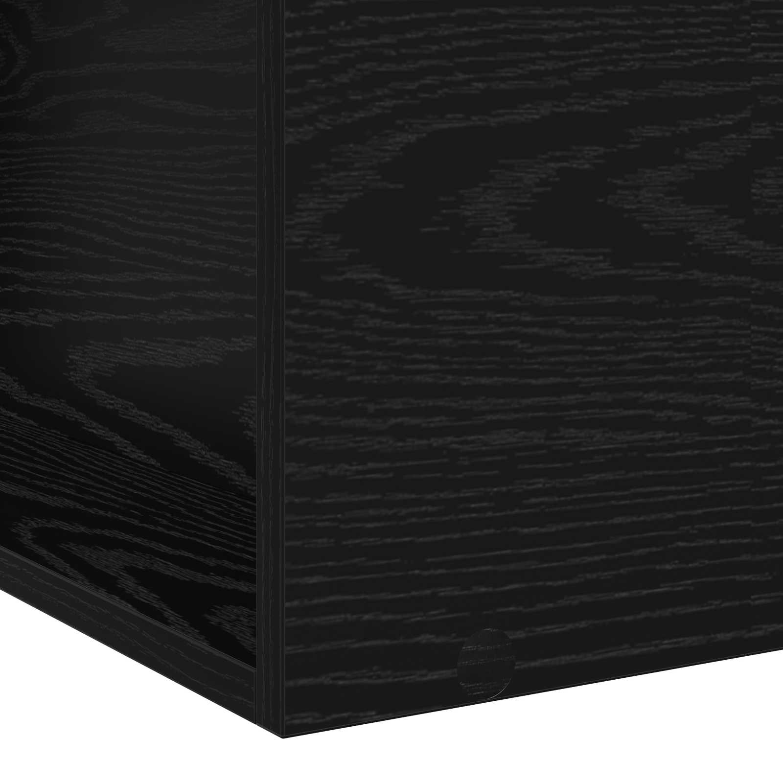 Cadre de lit avec rangement avec étagère Chêne noir 80 x 200 cm