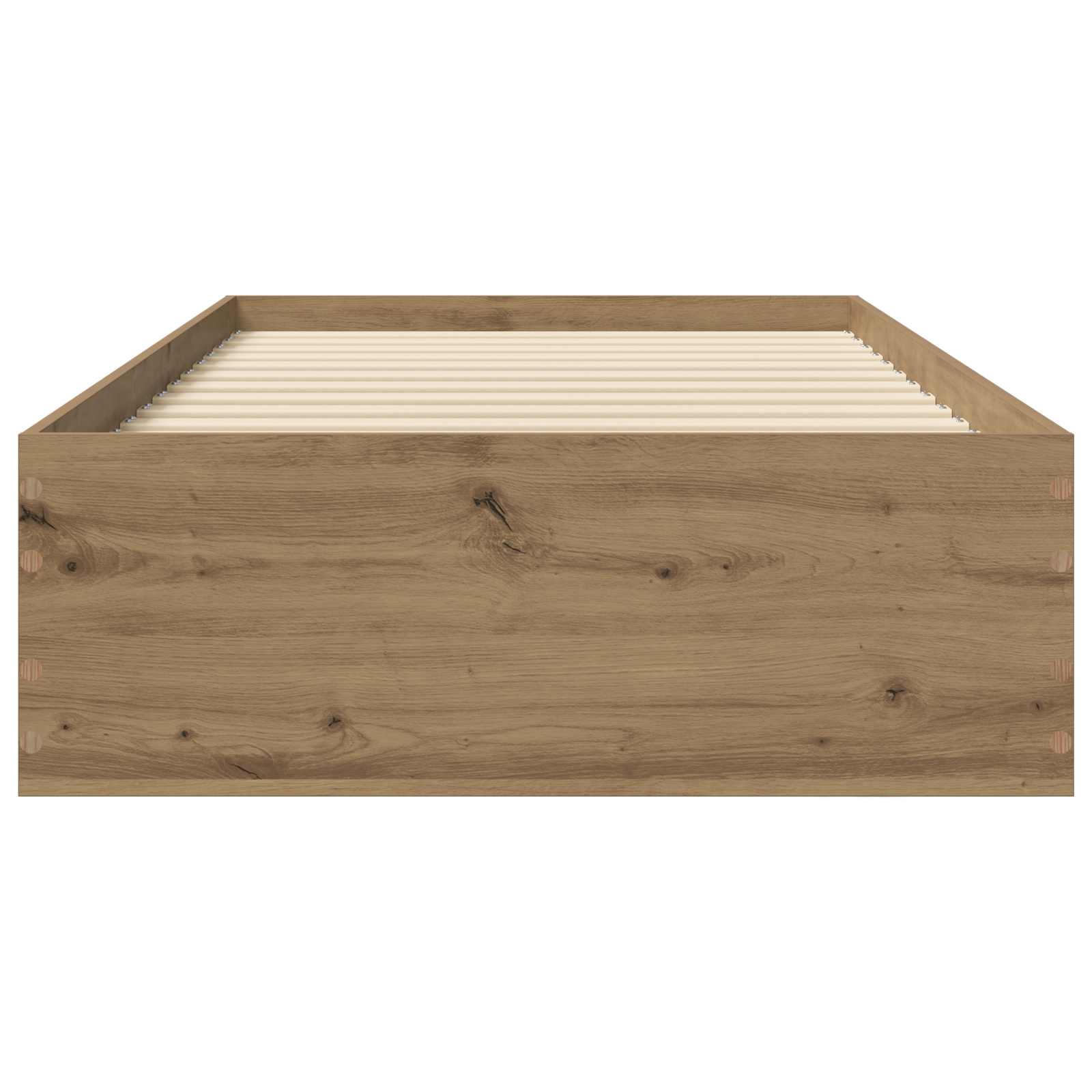 Cadre de lit avec tiroir Chêne artisanal Bois d'ingénierie