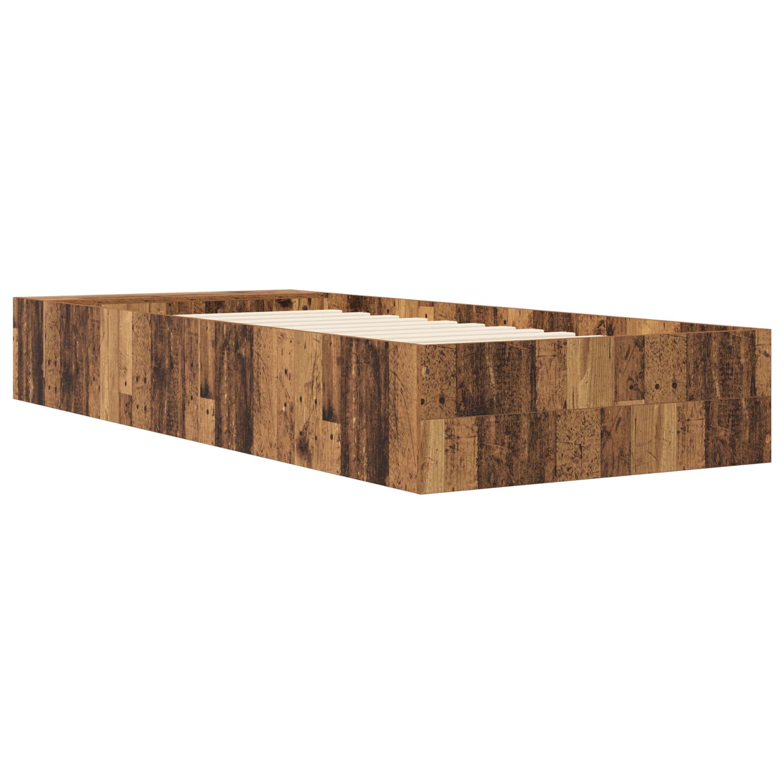 Cadre de lit avec rangement Bois ancien 80 x 200 cm
