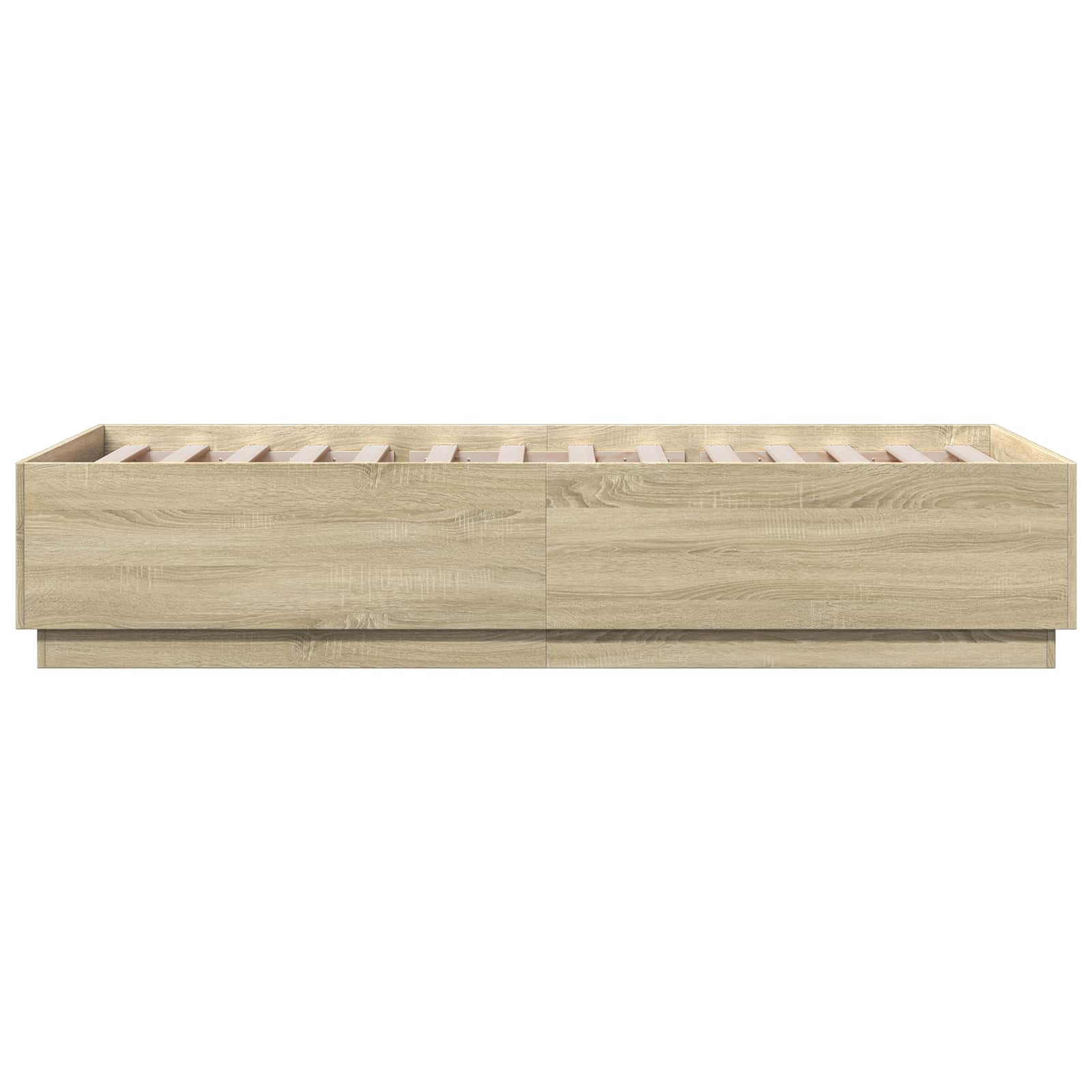 Cadre de lit avec LED avec bandes LED Chêne Sonoma 80 x 200 cm