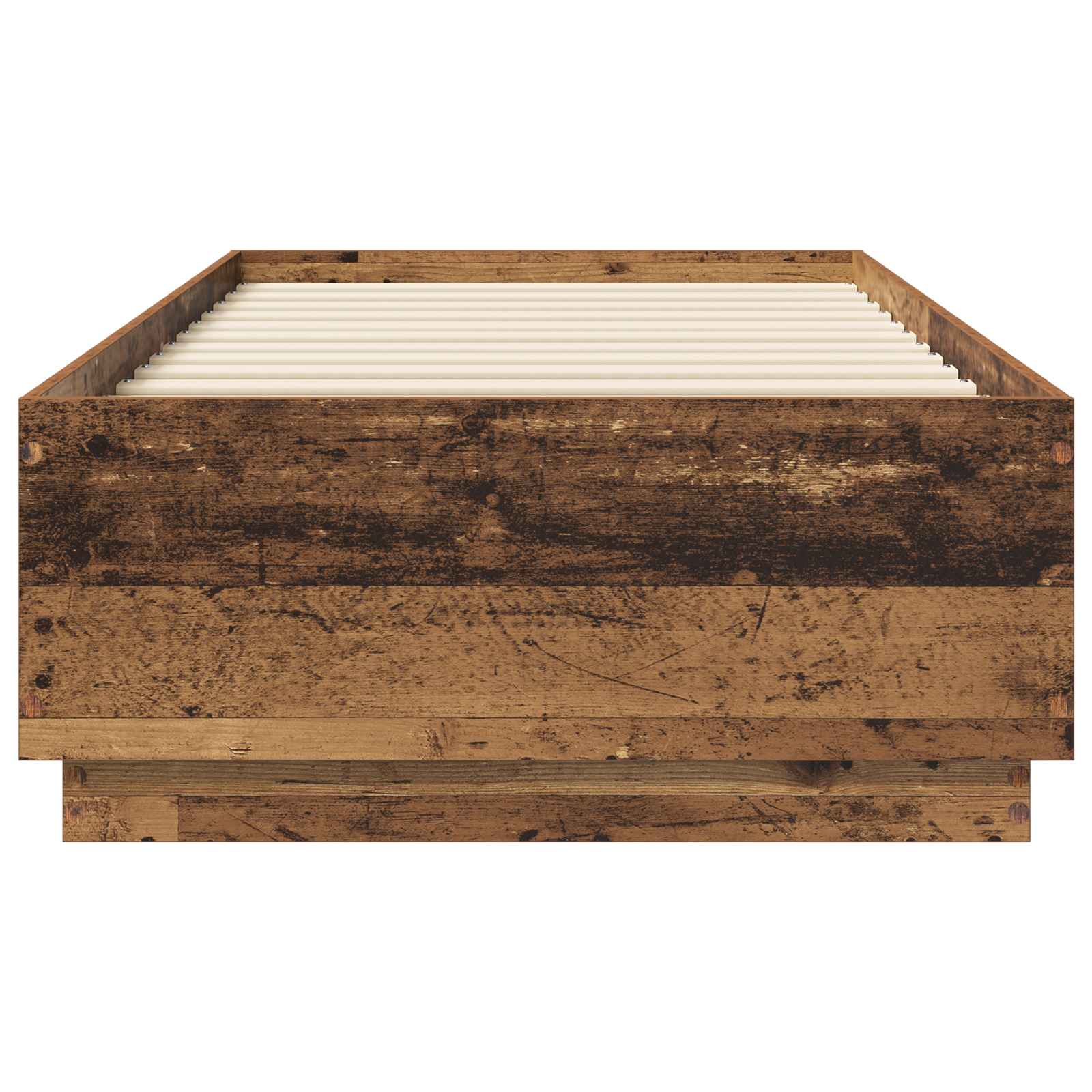 Cadre de lit avec LED Bois ancien 80 x 200 cm Bois d'ingénierie