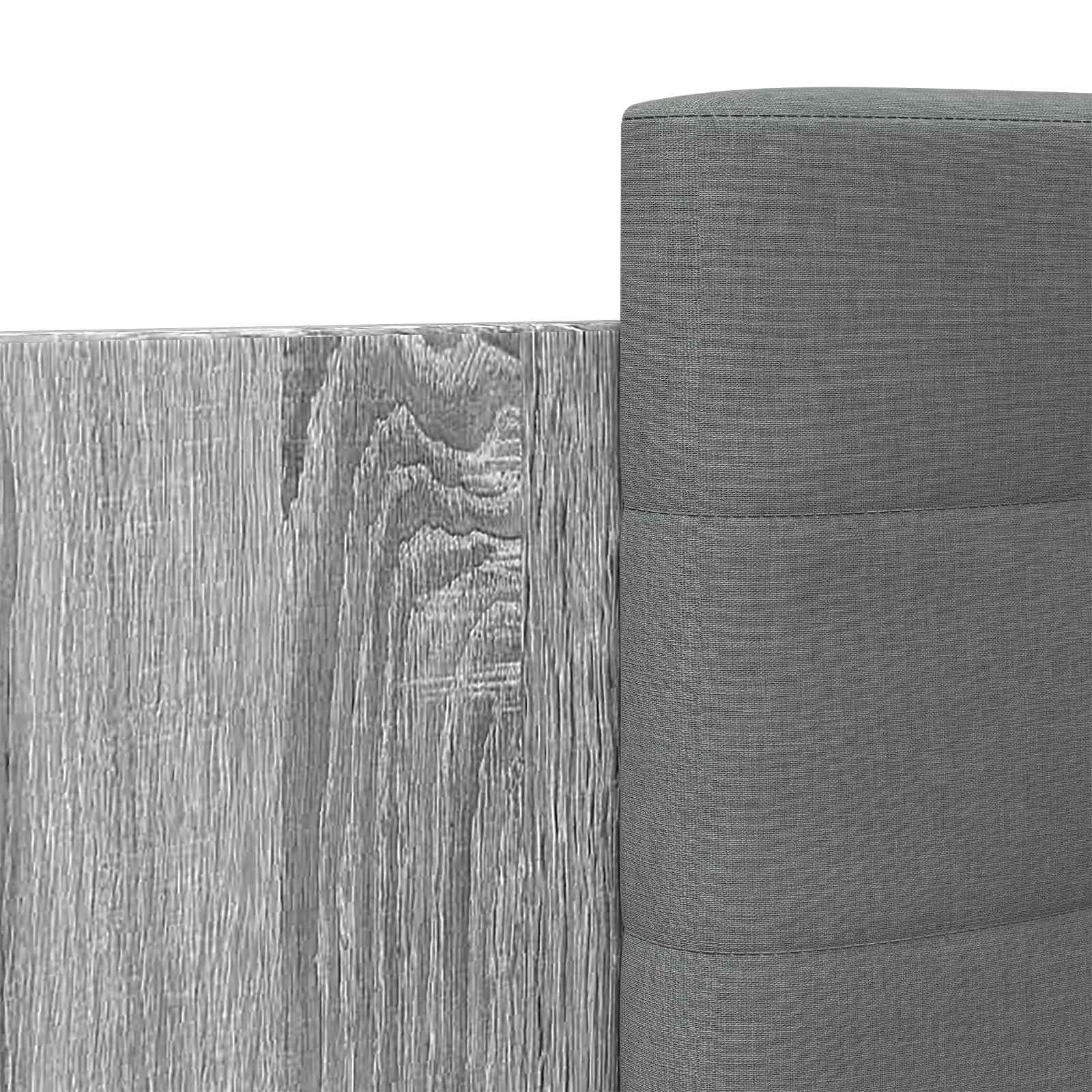 Cadre de lit avec tête de lit Sonoma gris 80 x 200 cm - XIOS
