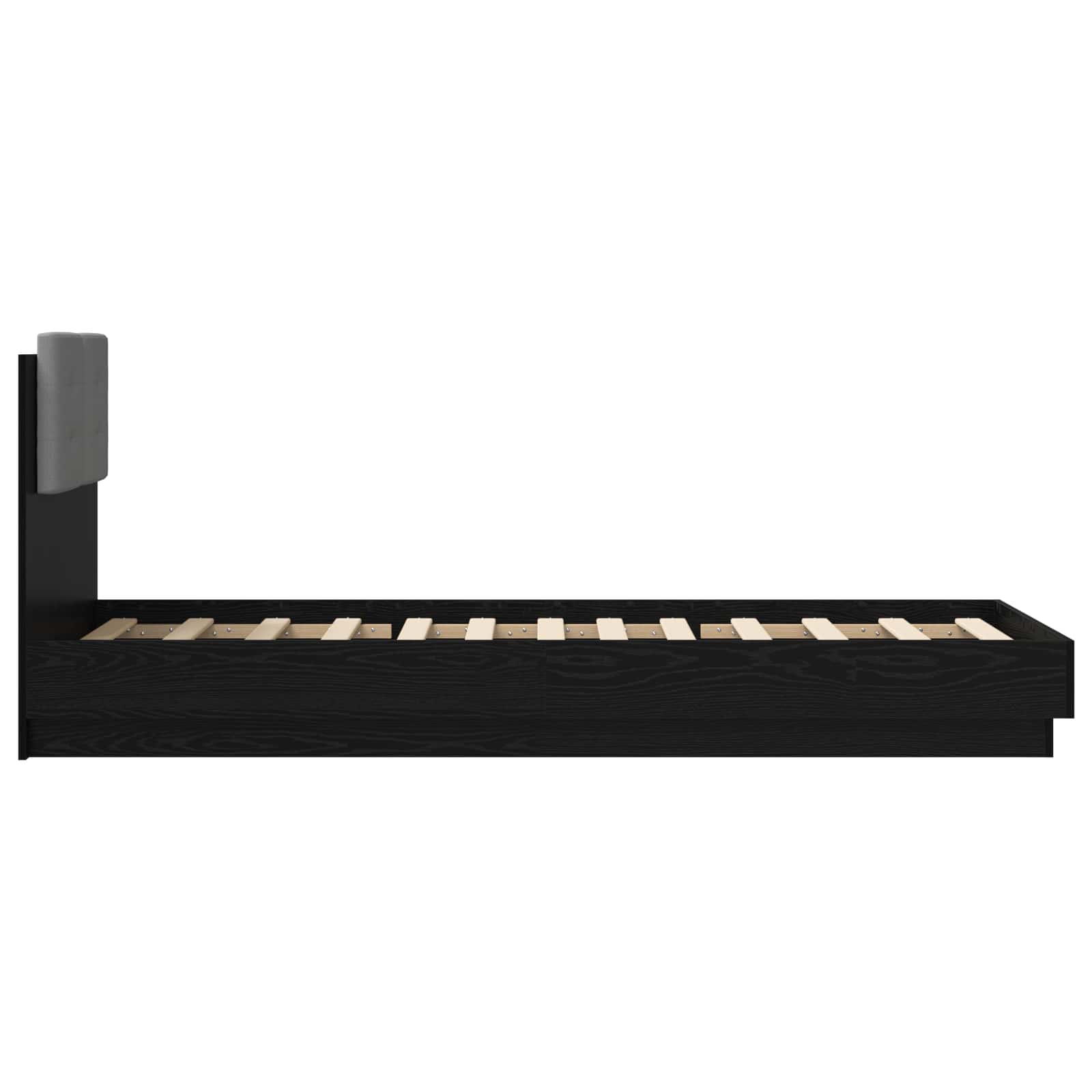 Cadre de lit avec tête de lit Chêne noir 80 x 200 cm - XIOS