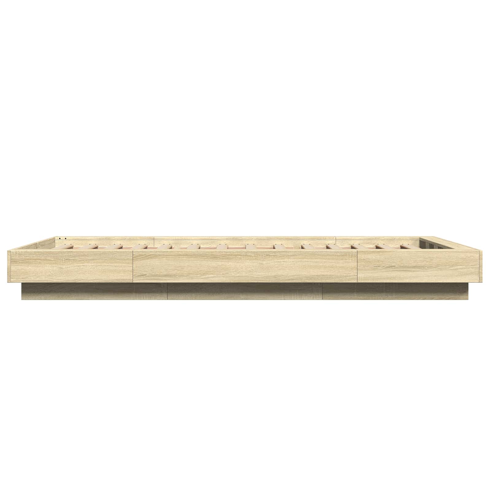 Cadre de lit avec LED avec bandes LED Chêne Sonoma 80 x 200 cm