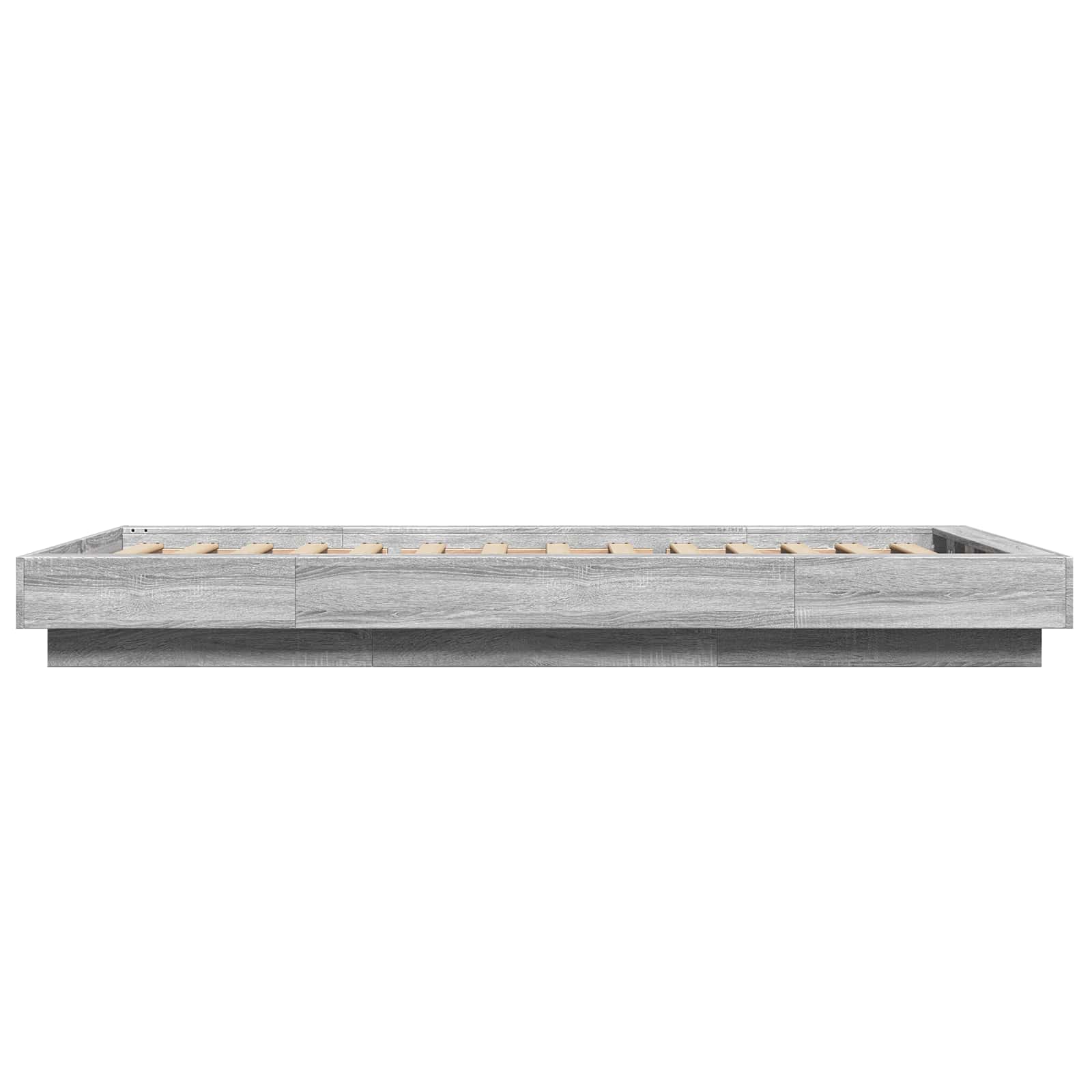 Cadre de lit avec LED Sonoma gris 80 x 200 cm Bois d'ingénierie - XIOS