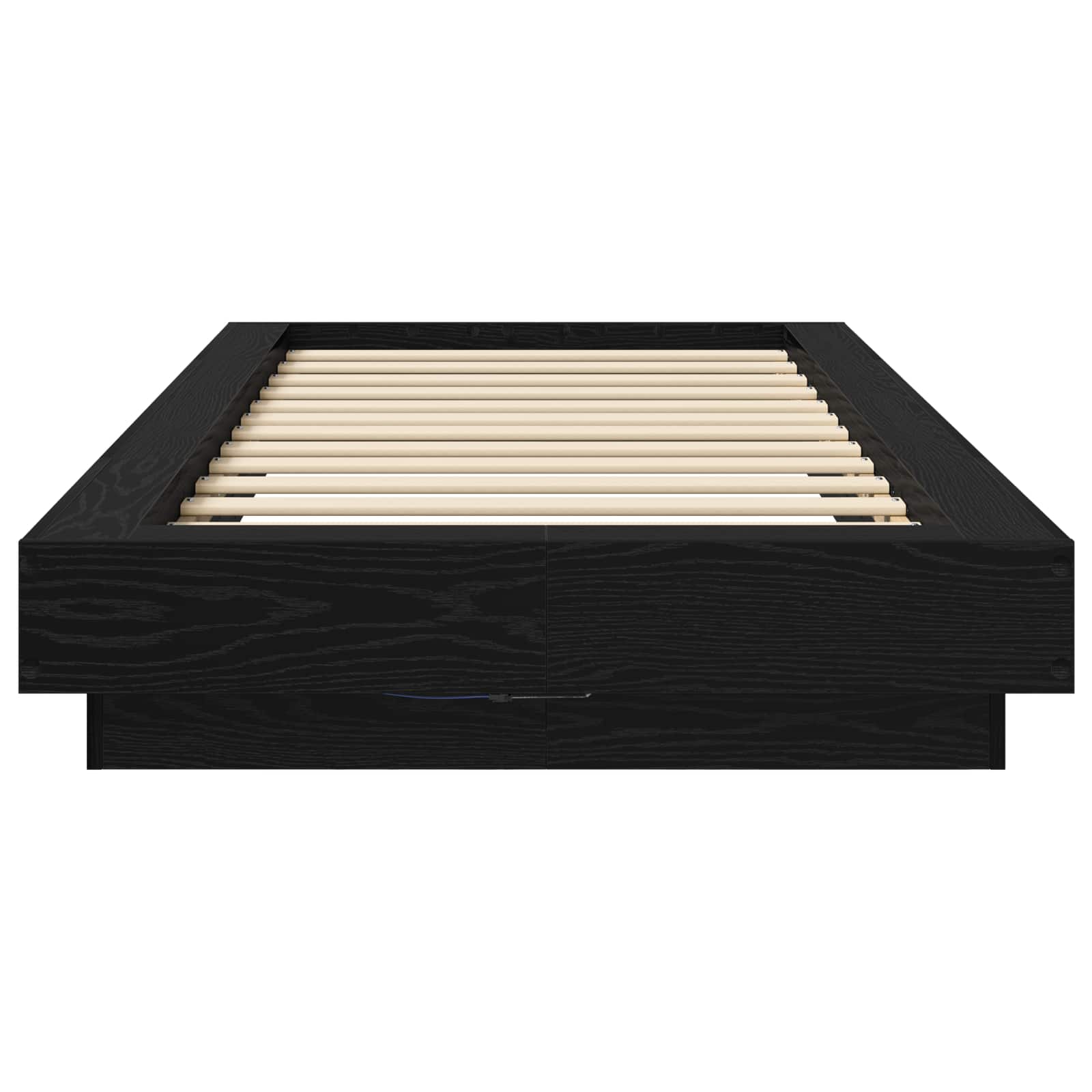 Cadre de lit avec LED Chêne noir 80 x 200 cm Bois d'ingénierie - XIOS