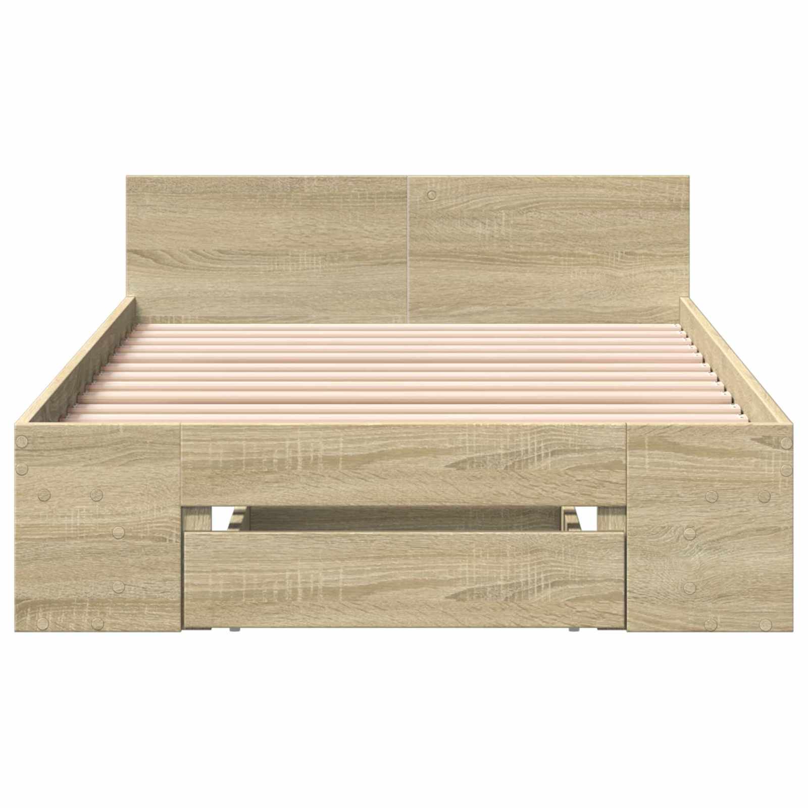 Cadre de lit avec rangement Chêne Sonoma 80 x 200 cm