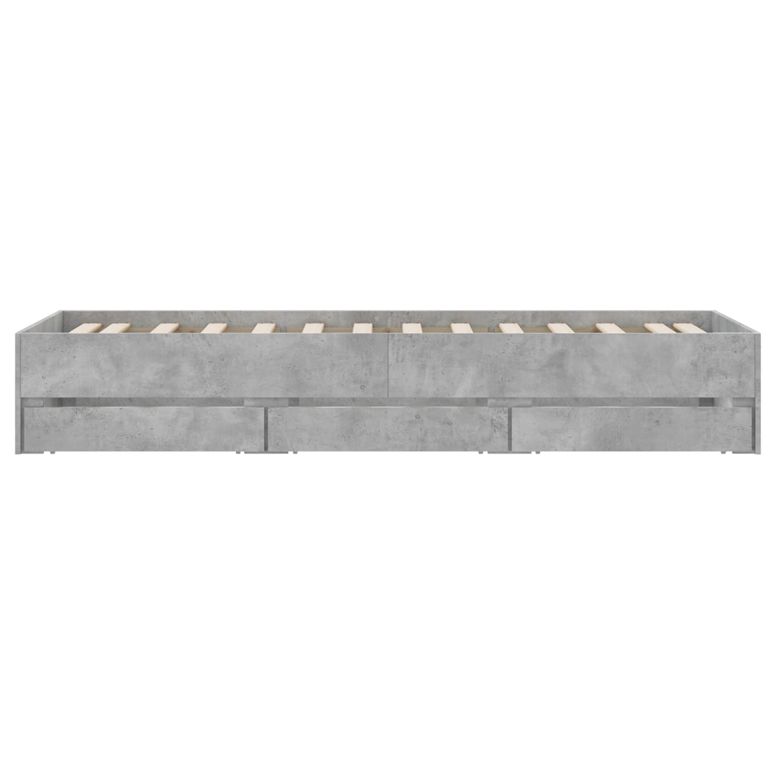 Cadre de lit avec rangement avec tiroir Sonoma gris 80 x 200 cm