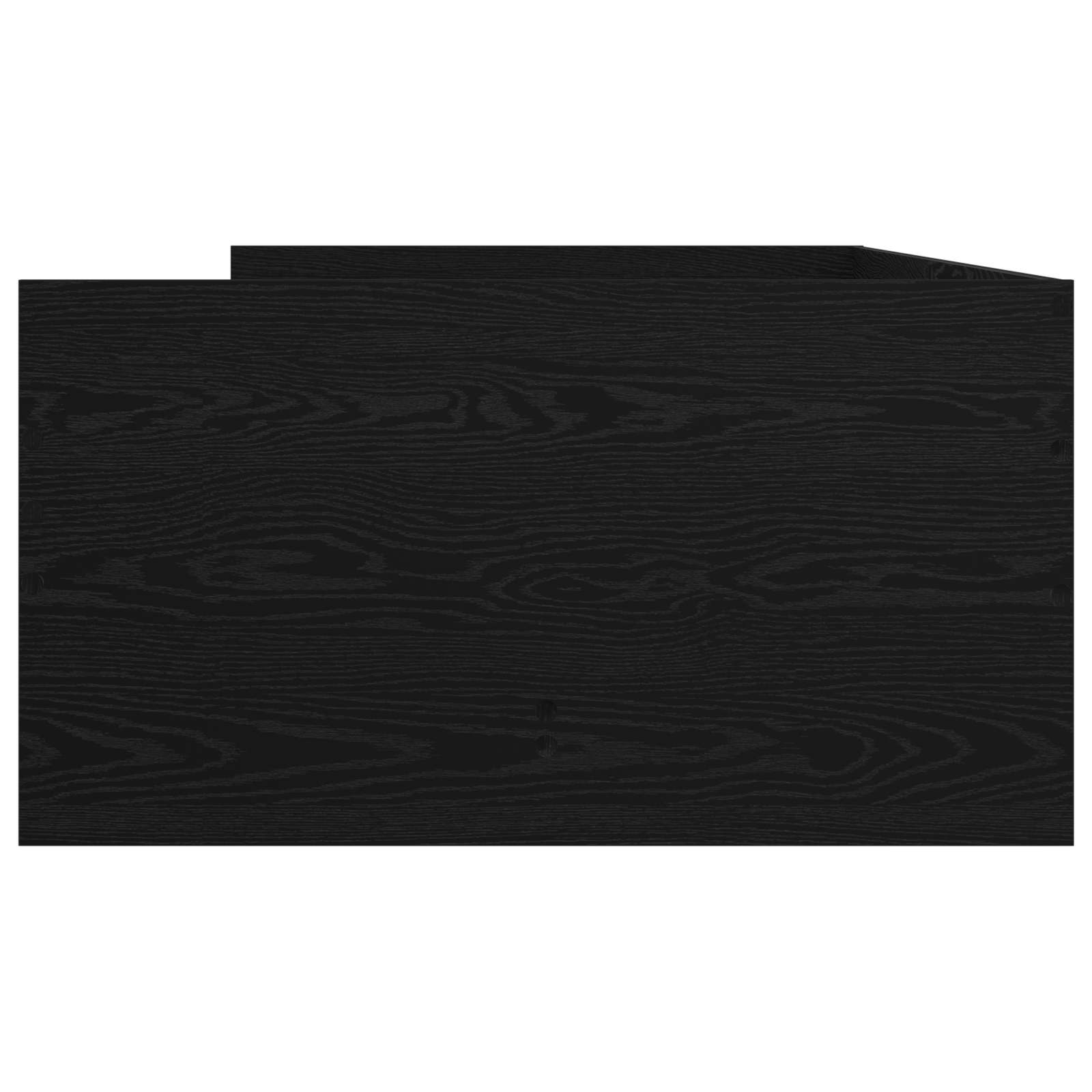 Cadre de lit avec rangement Chêne noir 80 x 200 cm