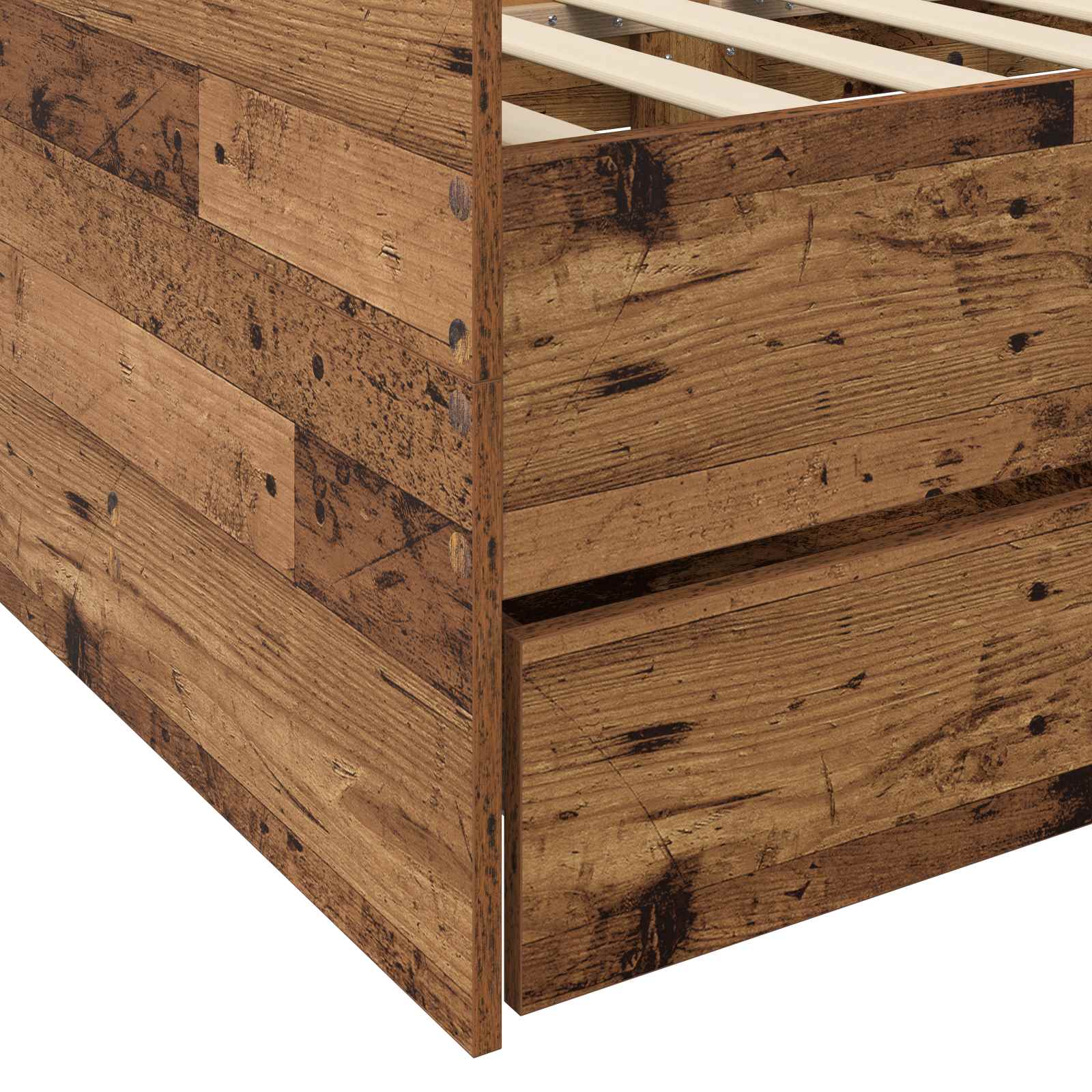 Lit d'appoint avec tiroir Bois ancien Bois d'ingénierie - XIOS