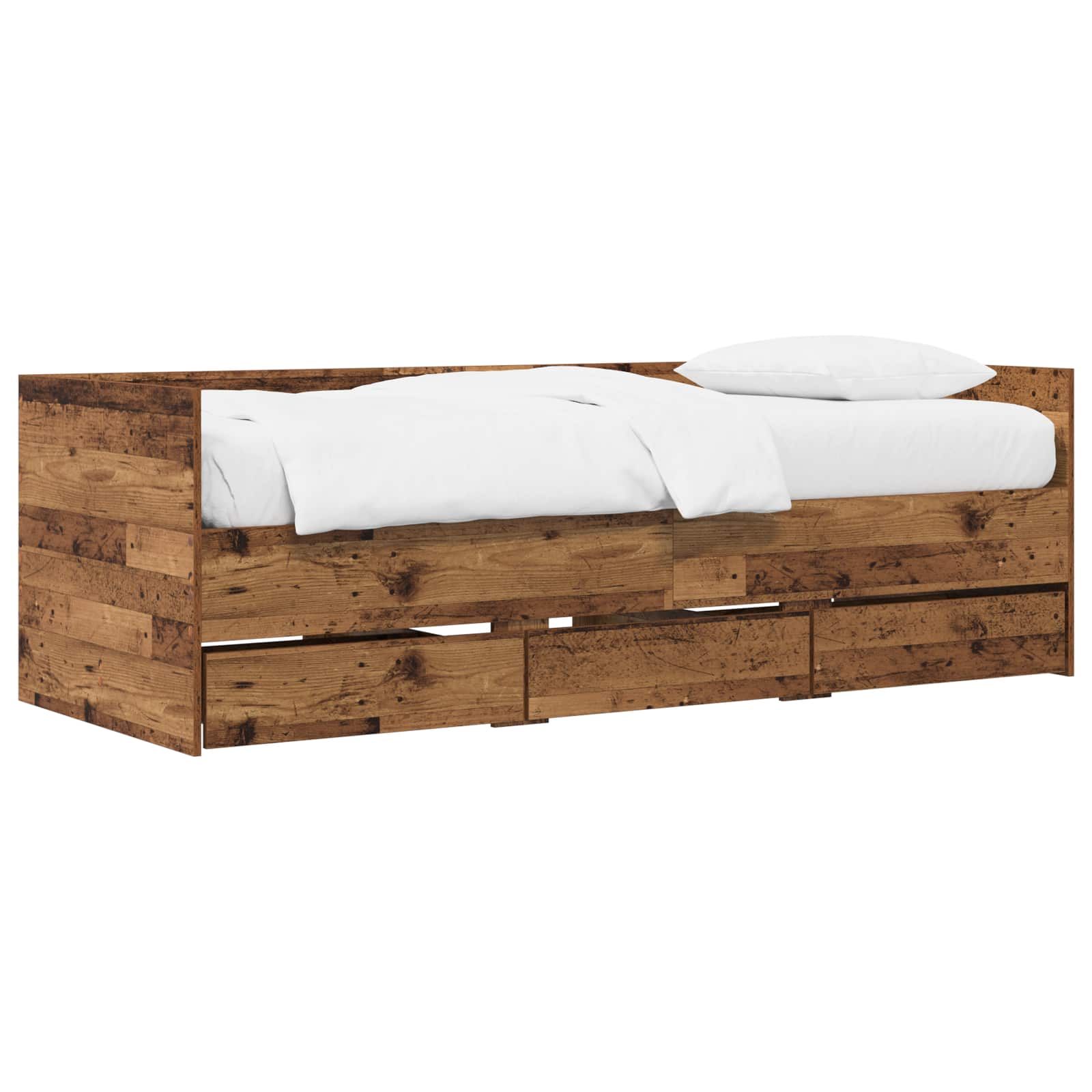 Lit d'appoint avec tiroir Bois ancien Bois d'ingénierie - XIOS