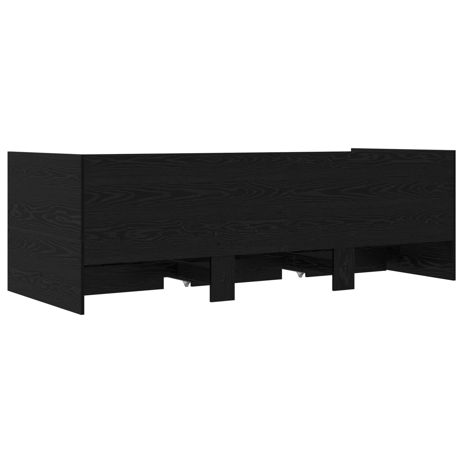 Lit d'appoint avec tiroir Chêne noir Bois d'ingénierie - XIOS