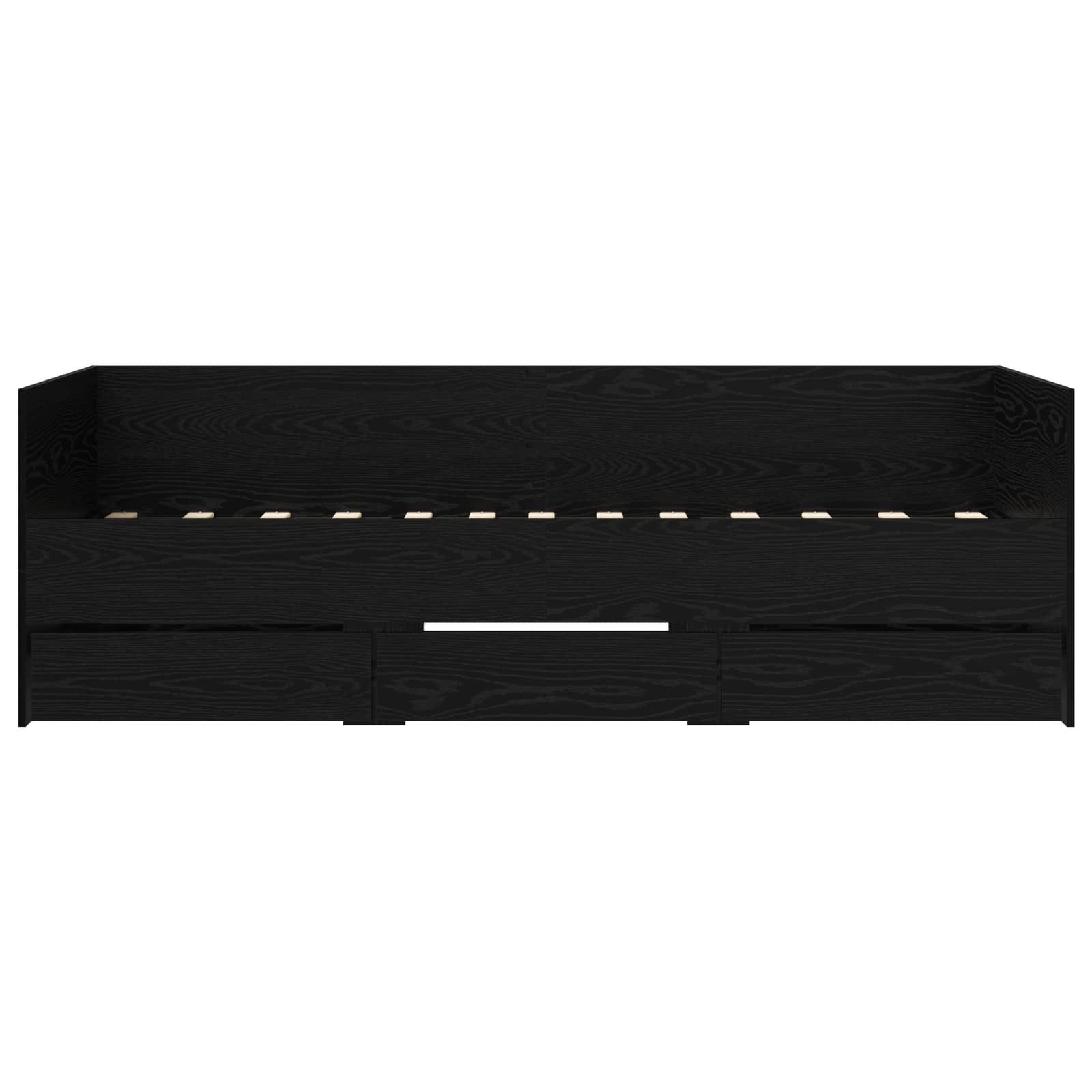 Lit d'appoint avec tiroir Chêne noir Bois d'ingénierie - XIOS