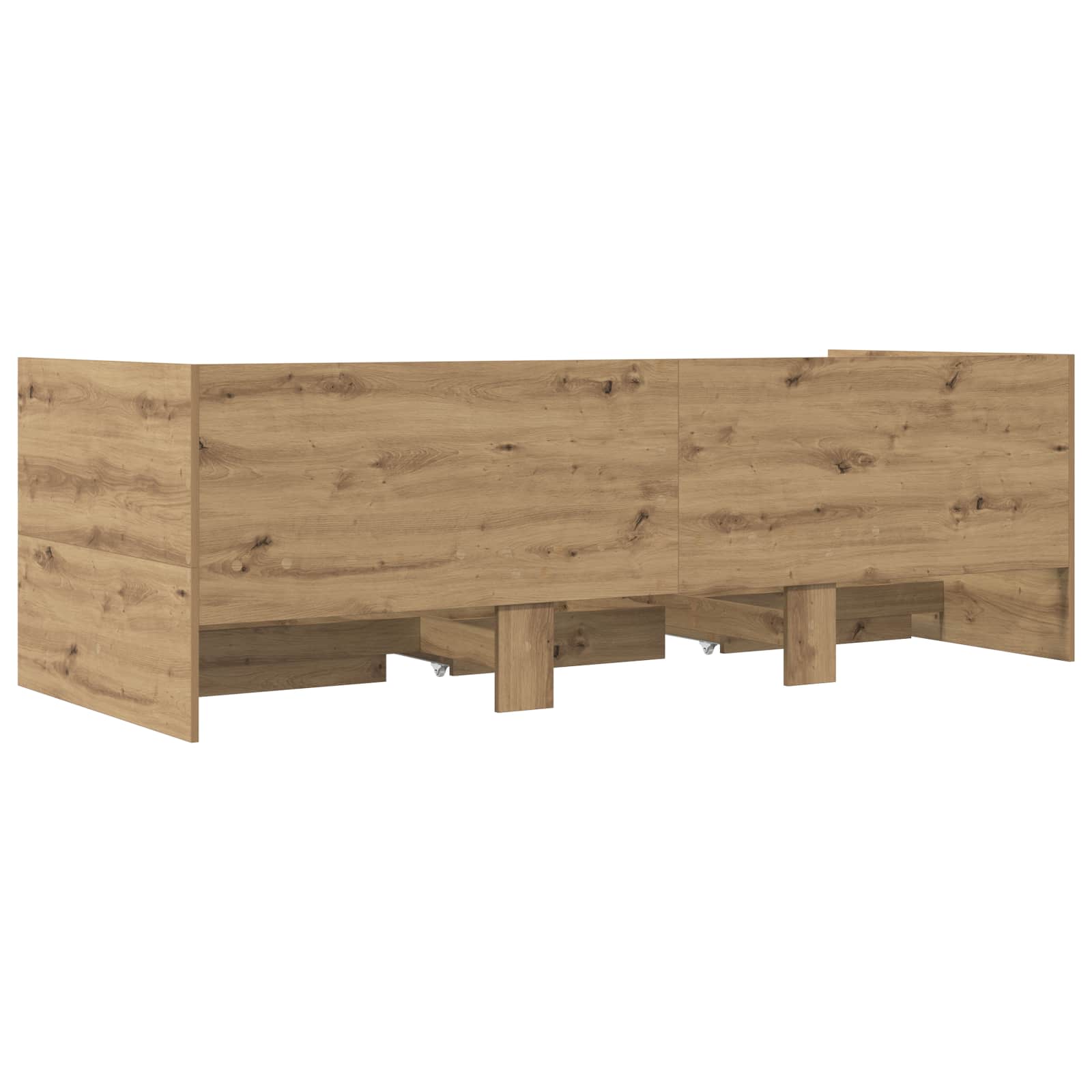 Lit d'appoint avec tiroir Chêne artisanal Bois d'ingénierie