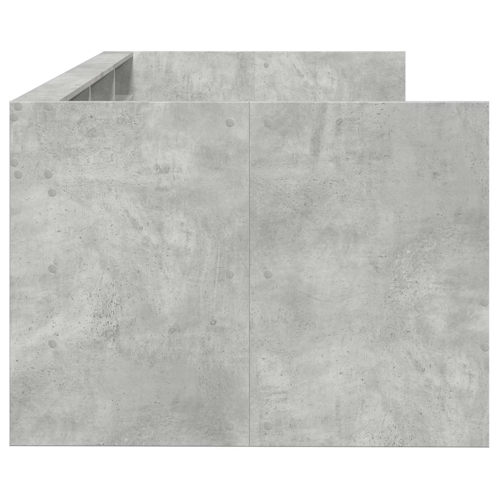 Lit d'appoint avec tiroir Gris béton Bois d'ingénierie - XIOS
